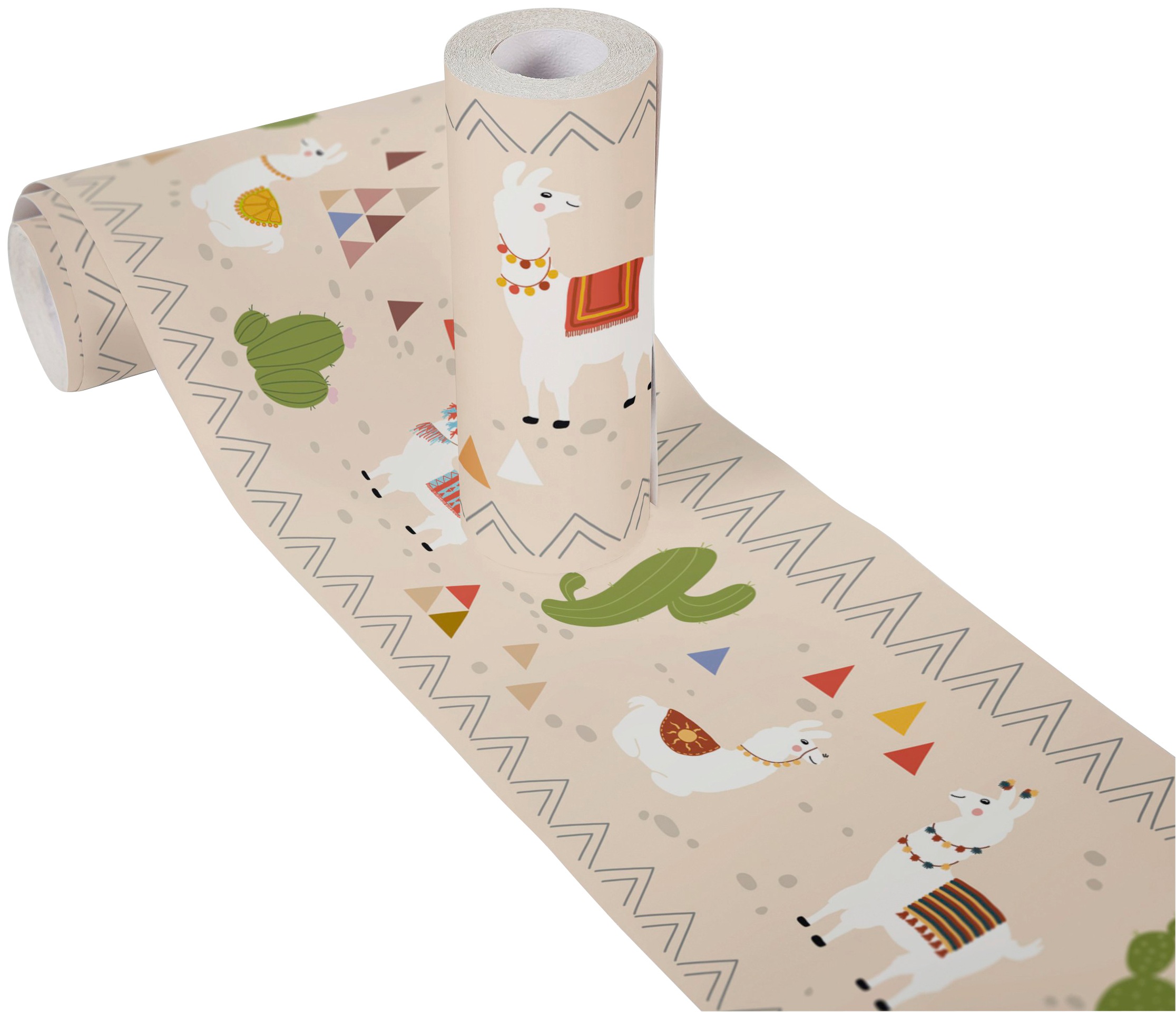 A.S. Création Bordüre »Relaxed Lamas«, Motiv-abstrakt-naturalistisch, Papier Wand Schräge Tür Borte Wohnzimmer Schlafzimmer Küche Design