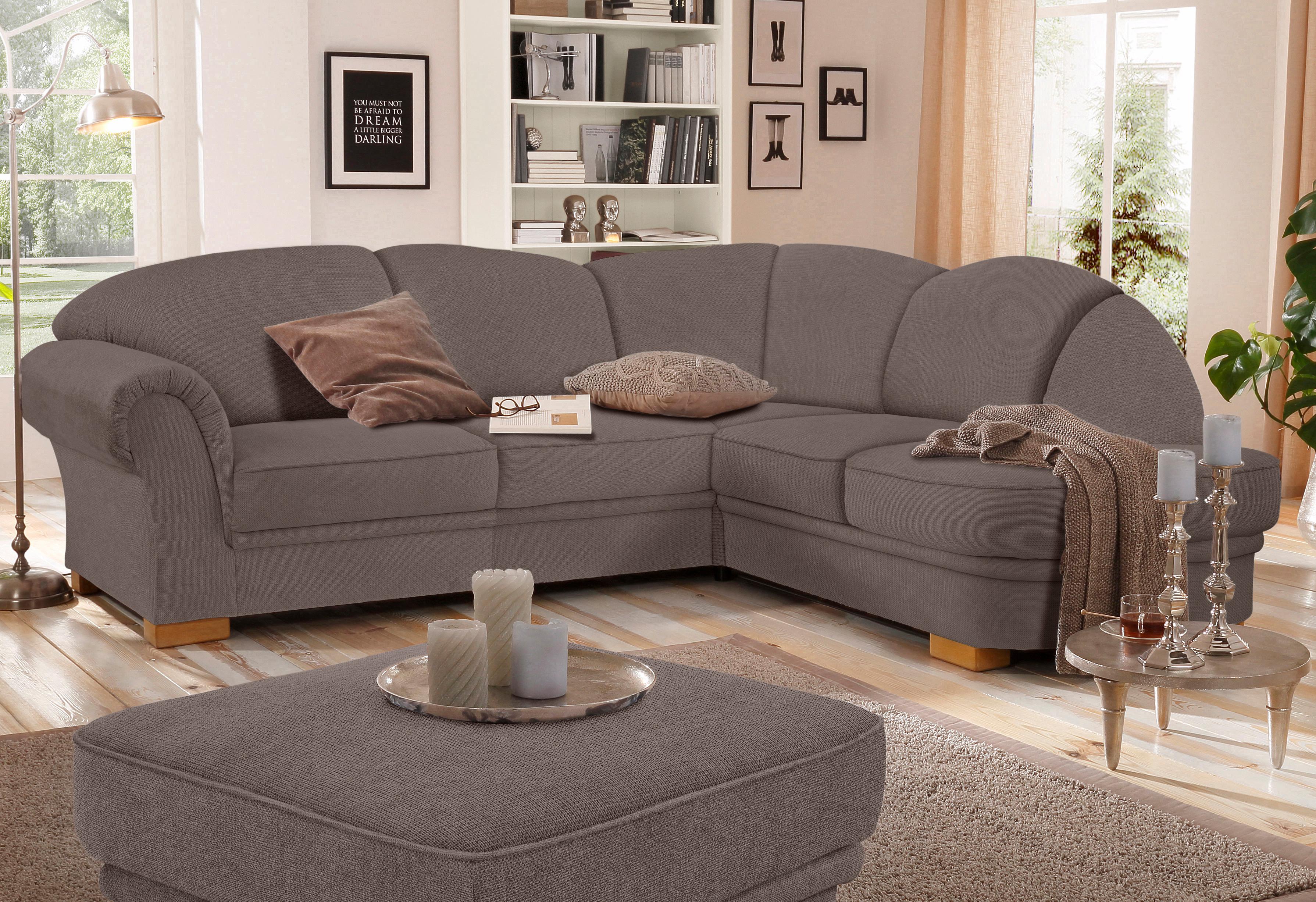 OTTO home Ecksofa "Amrum L-Form" wahlweise mit Schlaffunktion und Ottomane links/rechts