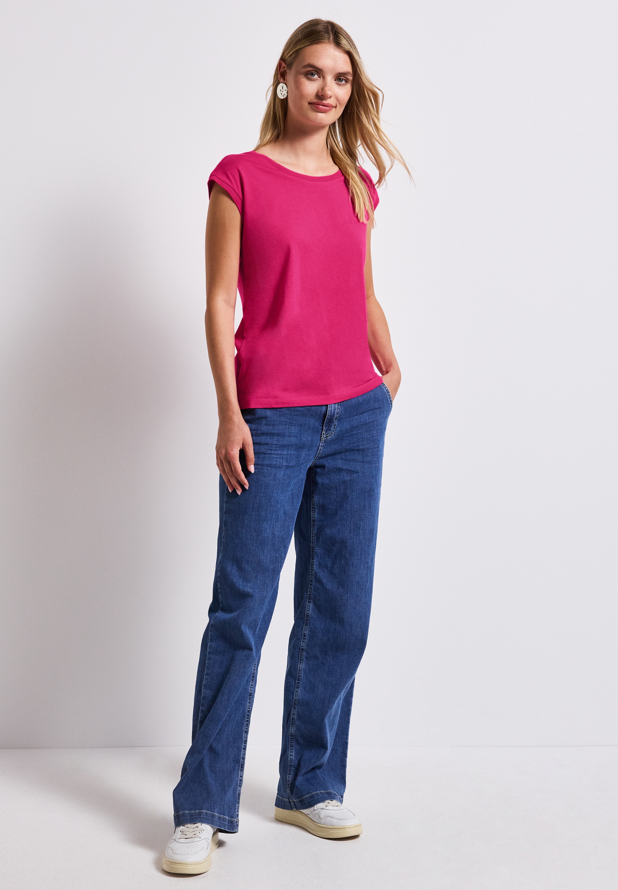 STREET ONE T-Shirt, aus reiner Baumwolle