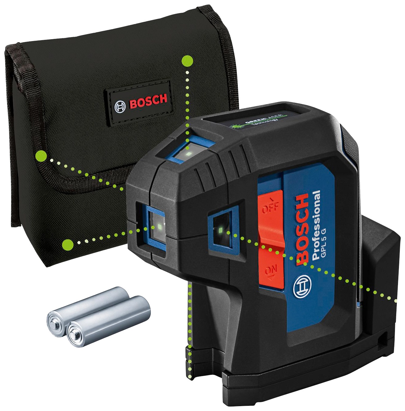 Bosch Professional Punktlaser »GPL 5 G Professional«, mit Tasche und Batterien kaufen