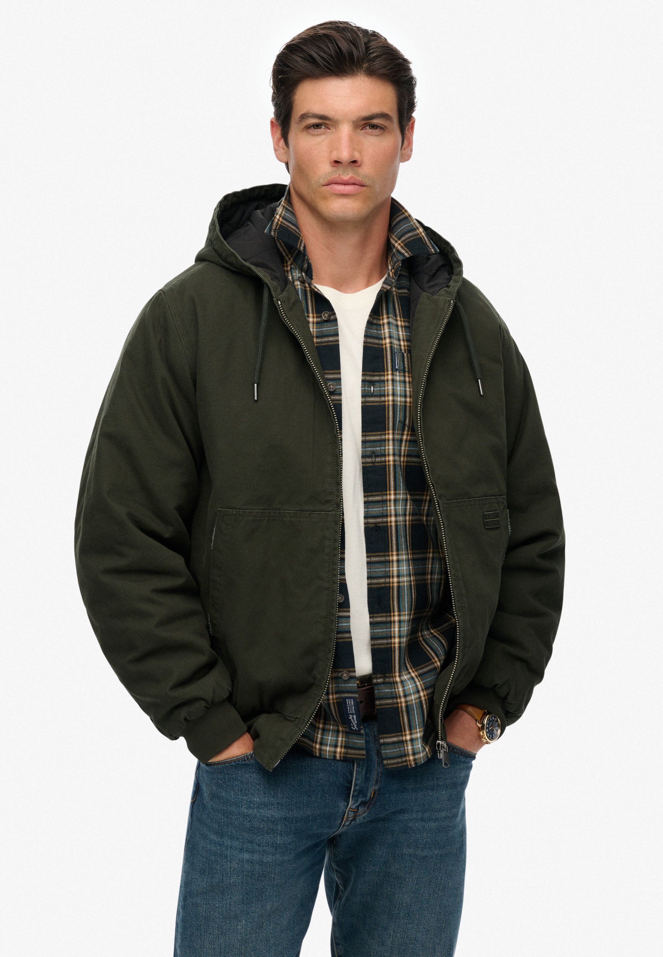 Superdry Parka "CANVAS SURPLUS HOODED JKT" mit Kapuze günstig online kaufen