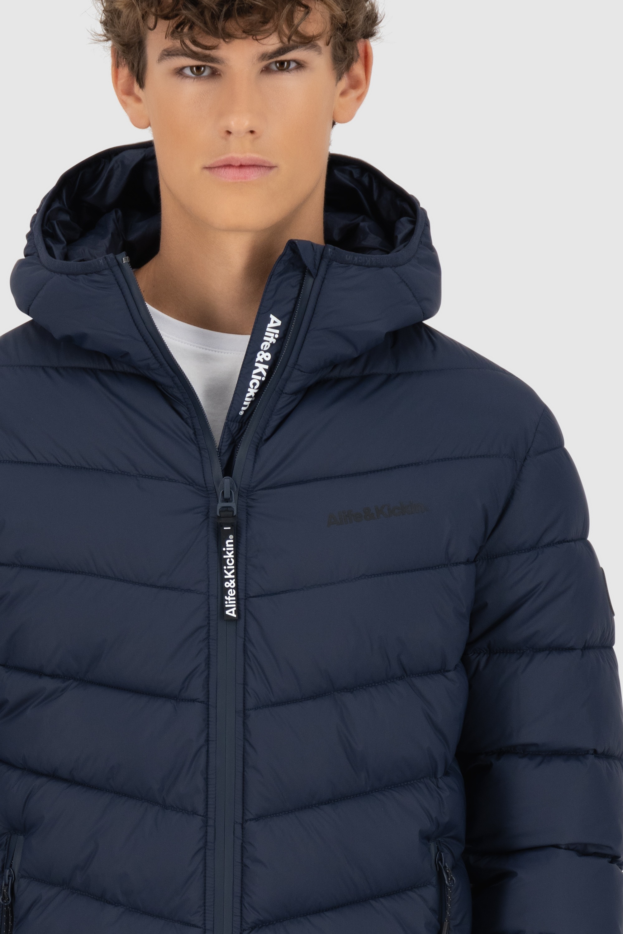 Alife & Kickin Winterjacke »Herren Mr AndersonAK A«, Warme kurze Jacke mit gefütterter Kapuze und und Brustinnentaschen