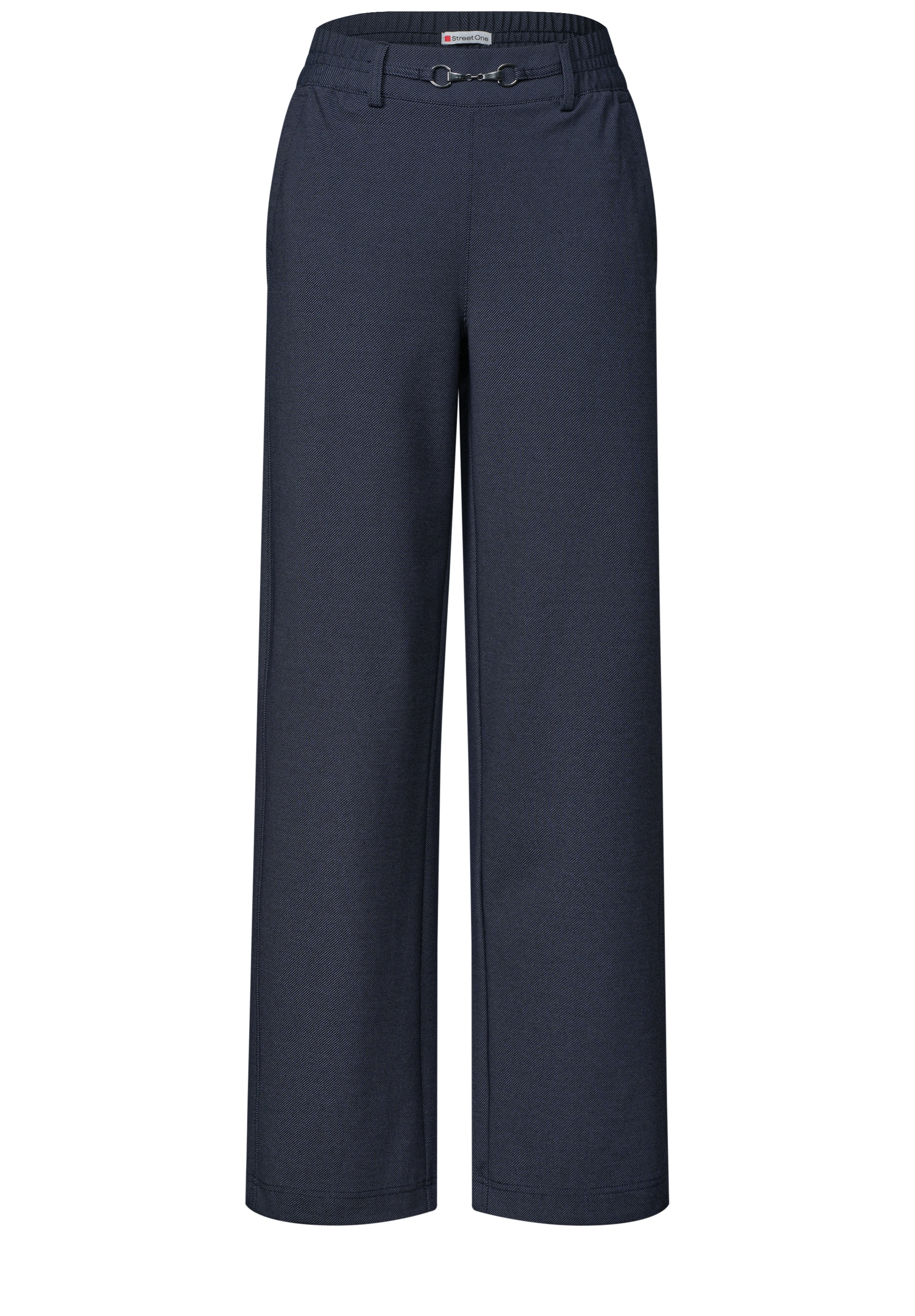 STREET ONE Stoffhose  mit Schnallen