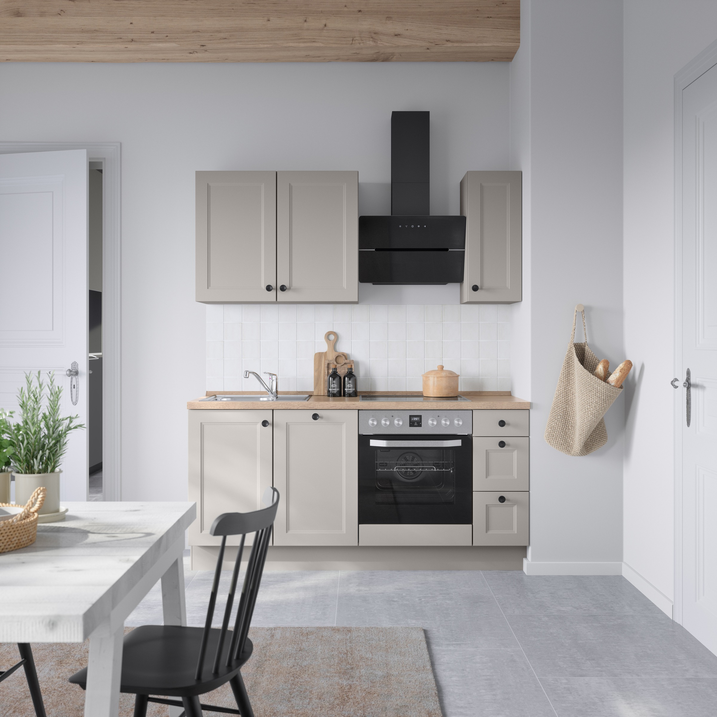 nobilia® Küchenzeile »"Cascada II"«, vormontiert, Ausrichtung wählbar, Breite 180 cm, wahlw. mit E-Geräten