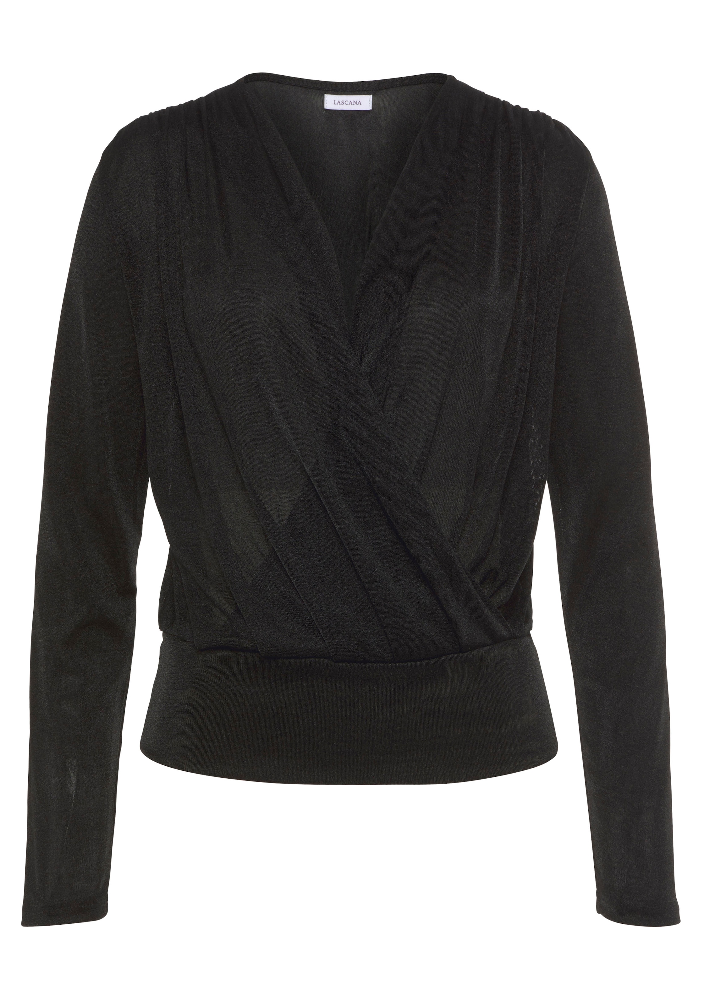 LASCANA Langarmshirt, aus glänzender Qualität günstig online kaufen