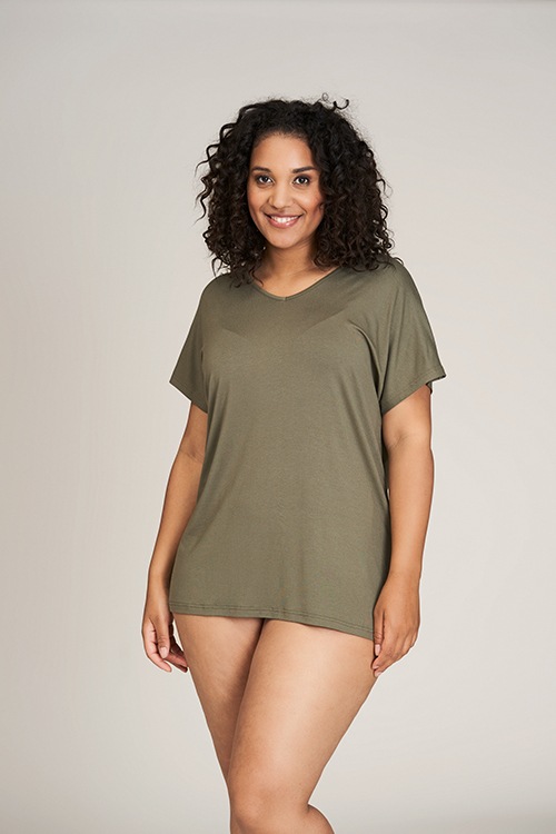 SANDGAARD T-Shirt "Asmsterdam" Sommershirt in Unifarbe günstig online kaufen