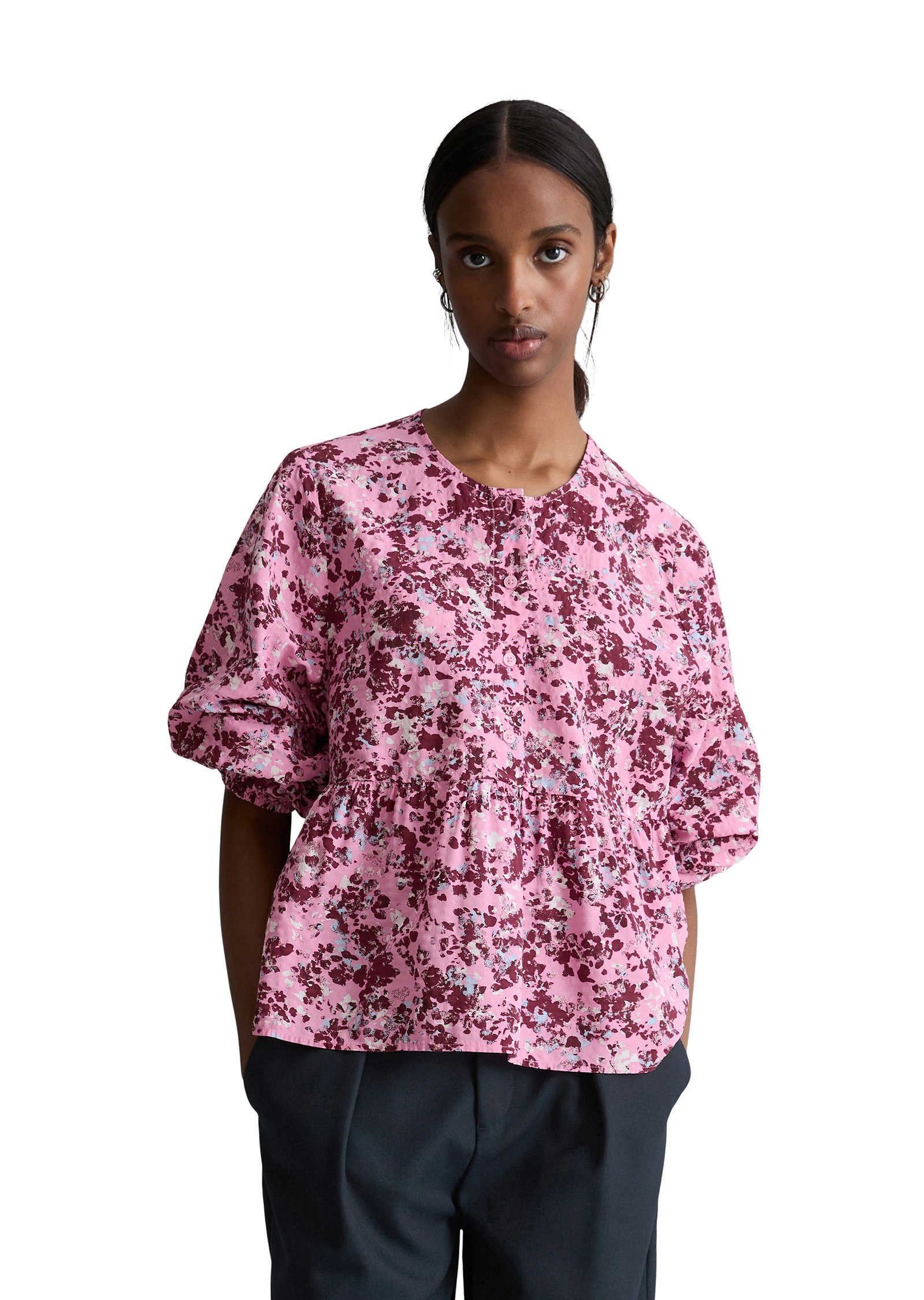 Marc O'Polo DENIM Langarmbluse »aus bedrucktem Viskose-Mix«