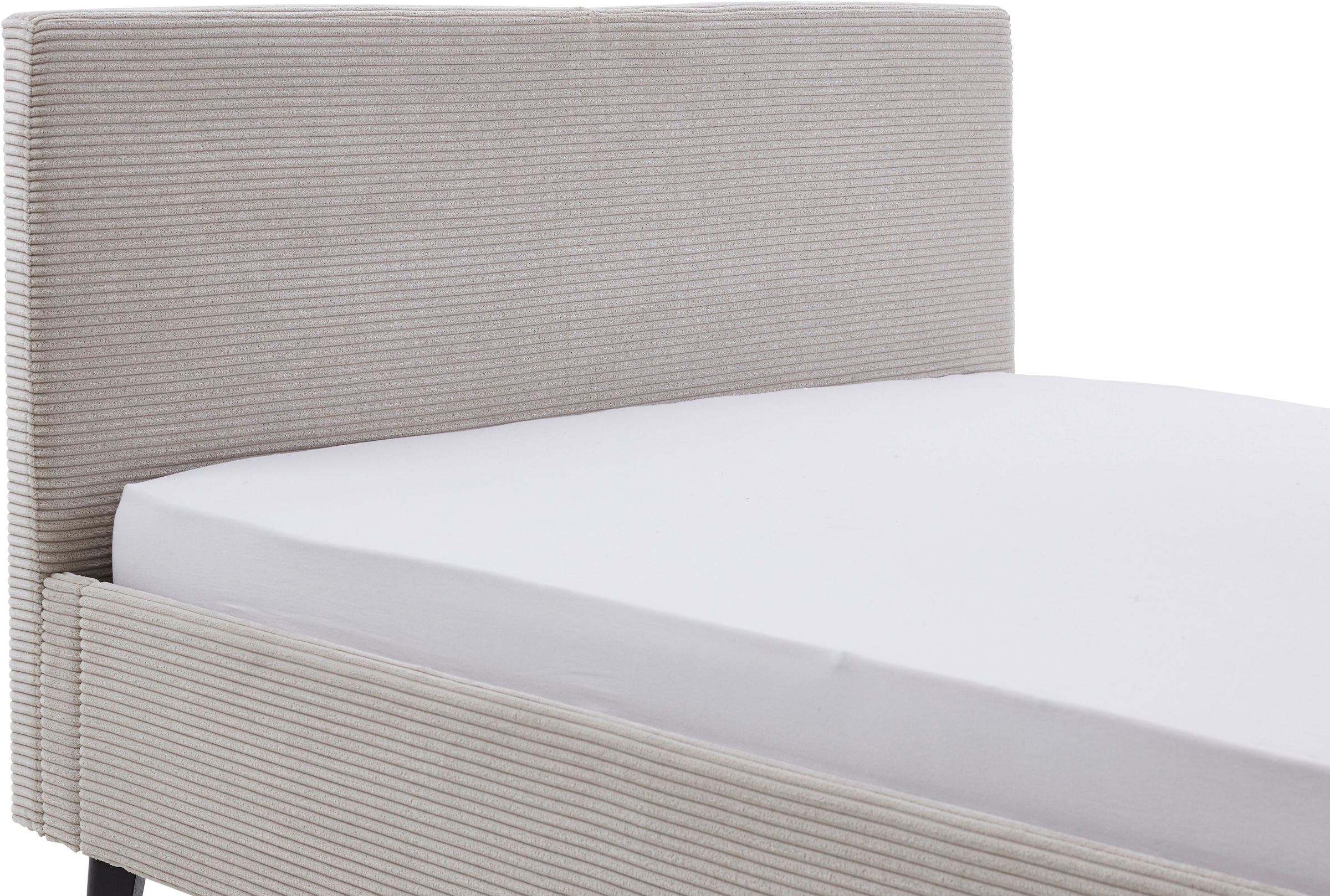 meise.möbel Polsterbett »Avola«, erhältlich in den Breiten 140 & 180cm, Bezugsstoff Cord