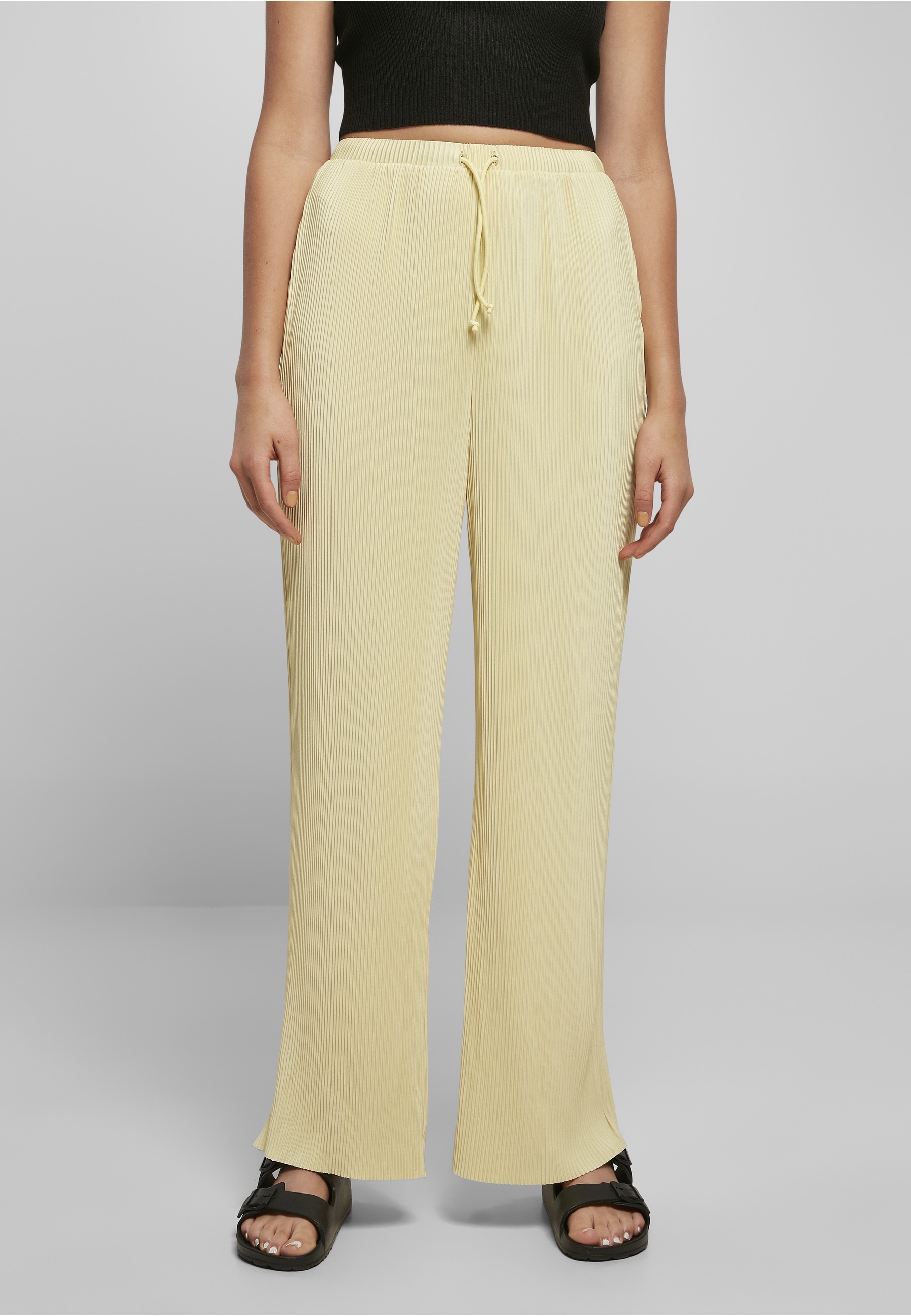 URBAN CLASSICS Stoffhose »Urban Classics Damen Ladies Plisse Pants«