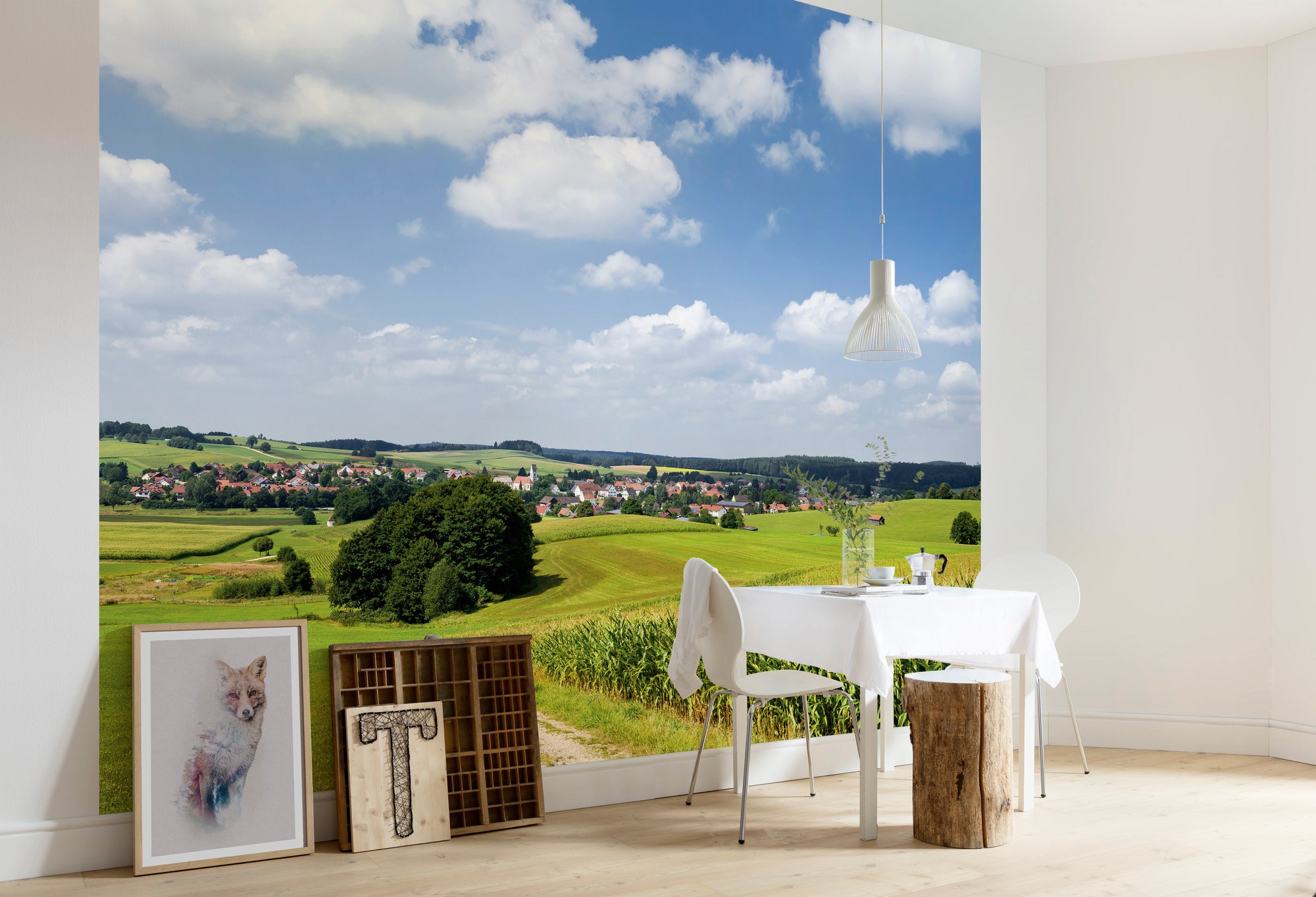 Komar Vliestapete »Digitaldruck Vlies - Bayrische Idylle - Größe 350 x 280 cm«, bedruckt, Wohnzimmer, Schlafzimmer