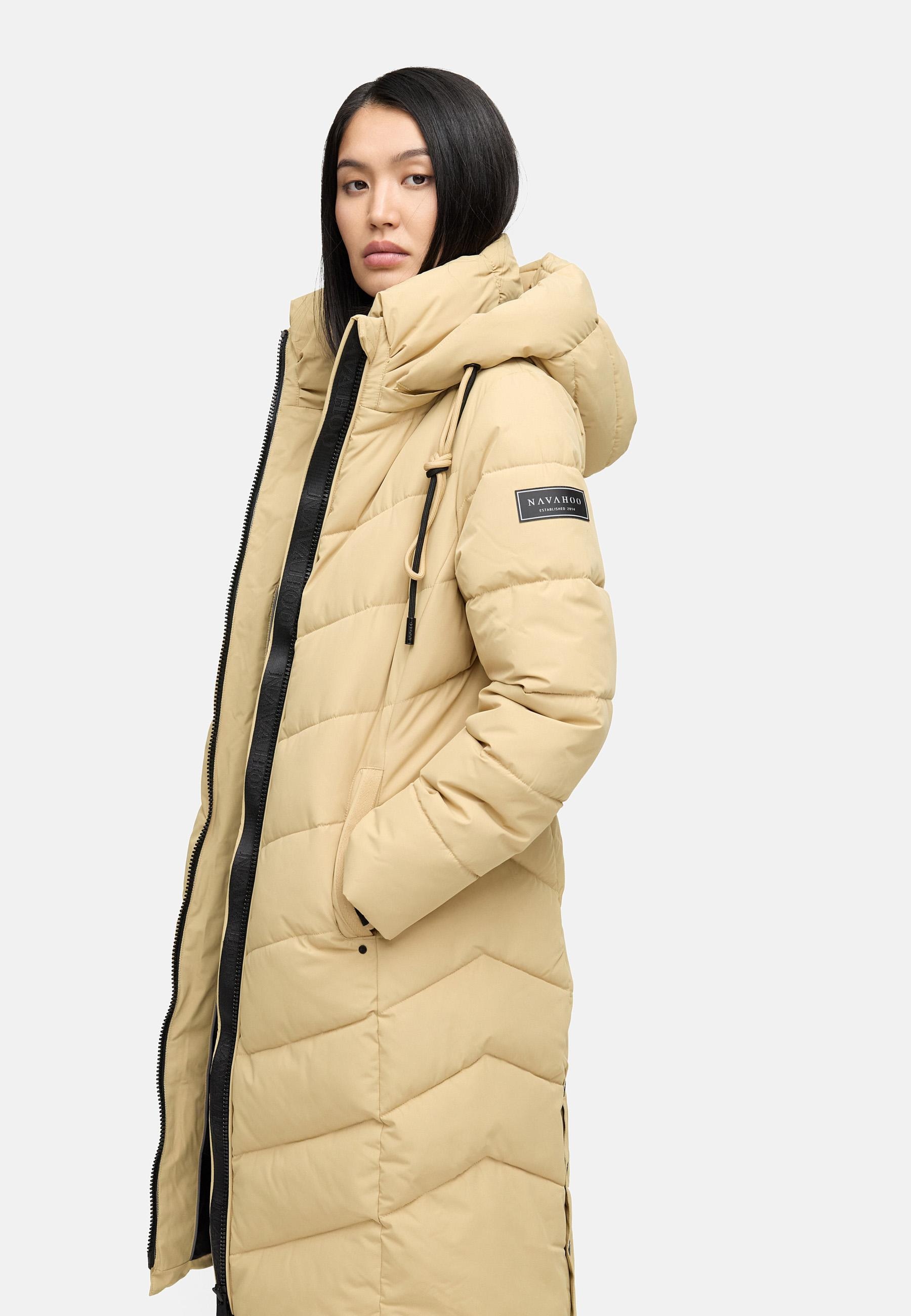Navahoo Steppmantel »Sahnekatzii XIV«, Schicker Wintermantel mit kuschlig warm wattiertem Kragen