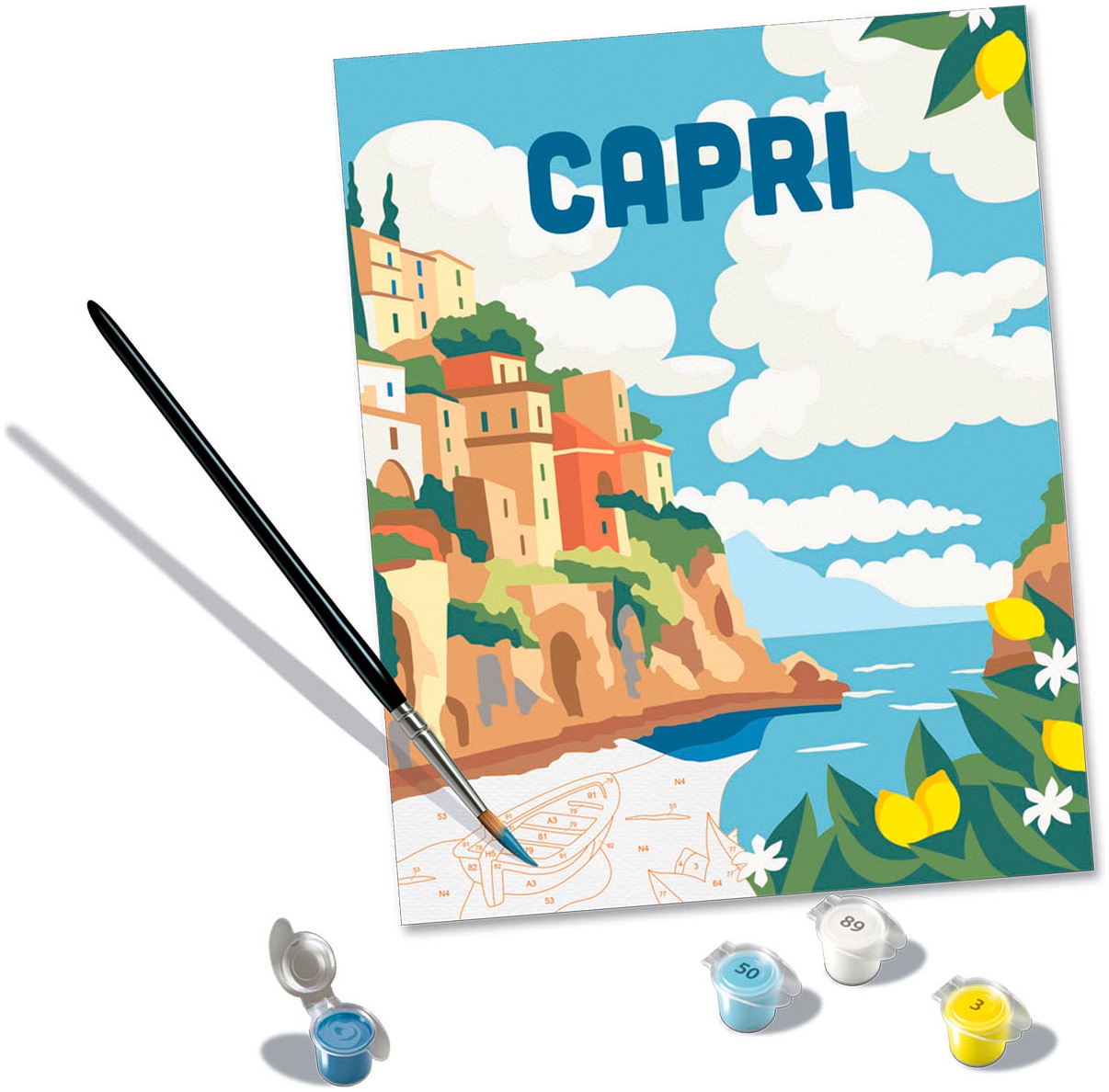 Ravensburger Malen nach Zahlen »CreArt, Adults Trend, Capri«, für Erwachsene; Made in Europe