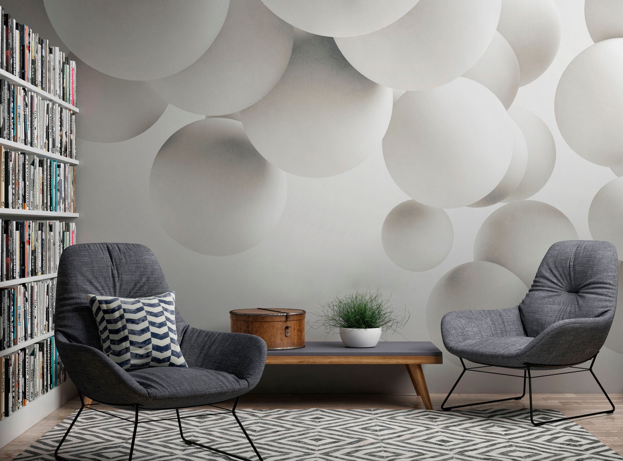 Metropolitan Stories Mural Paper Bubbles 38291-1