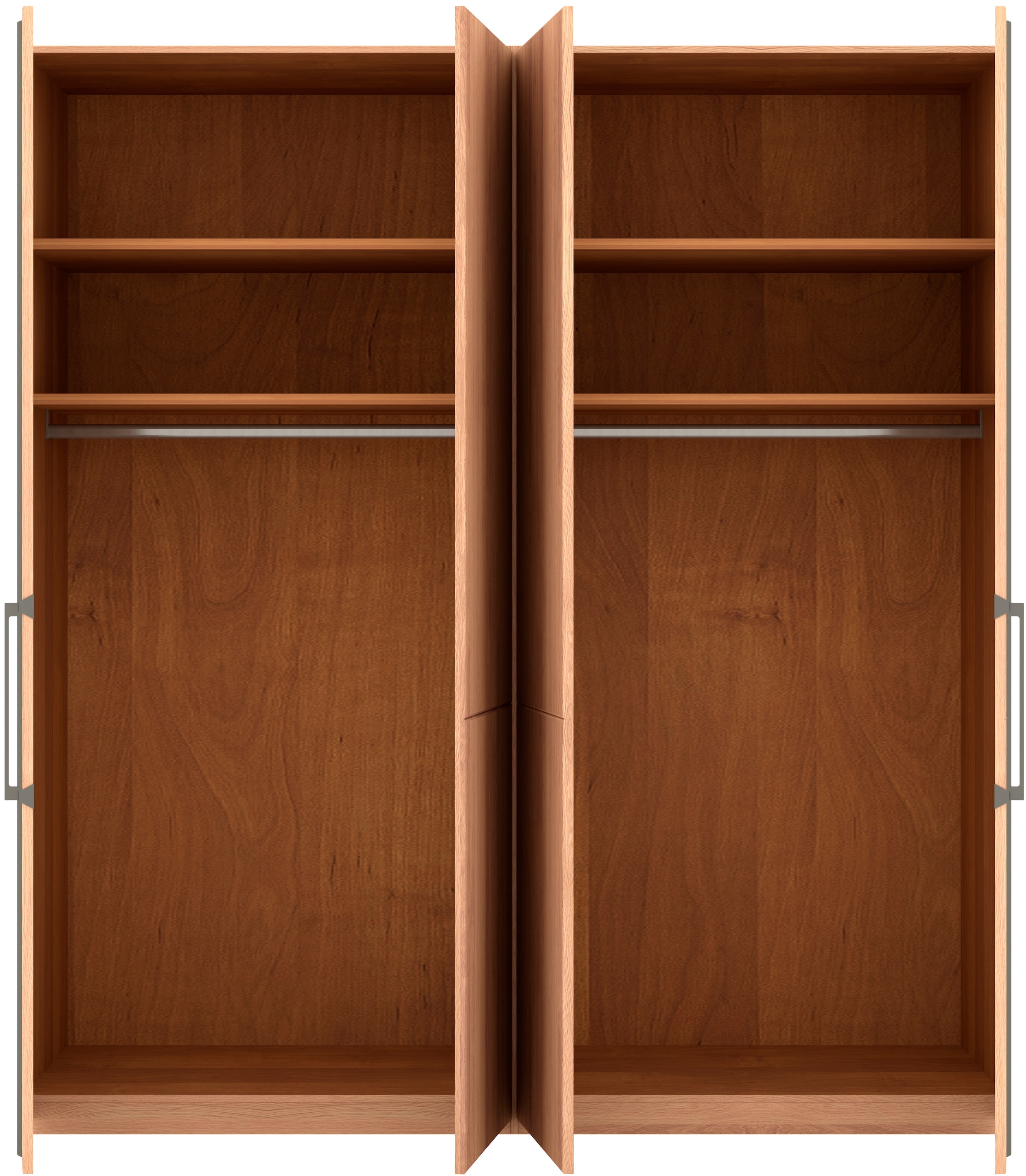 Musterring Drehtürenschrank »Sorrent, Kleiderschrank, teilmassiv Eiche«, (mit Türdämpfern, in 5 Breiten & 2 Höhen, extra Böden, MADE IN GERMANY), Türen in Eiche massiv mit Absetzung in Schiefer, verschiedene Maße