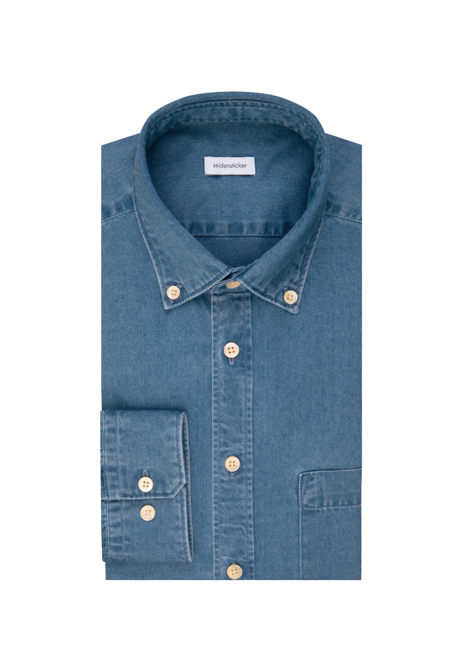 seidensticker Businesshemd »Schwarze Rose«, Regular Langarm Button-Down-Kragen Uni