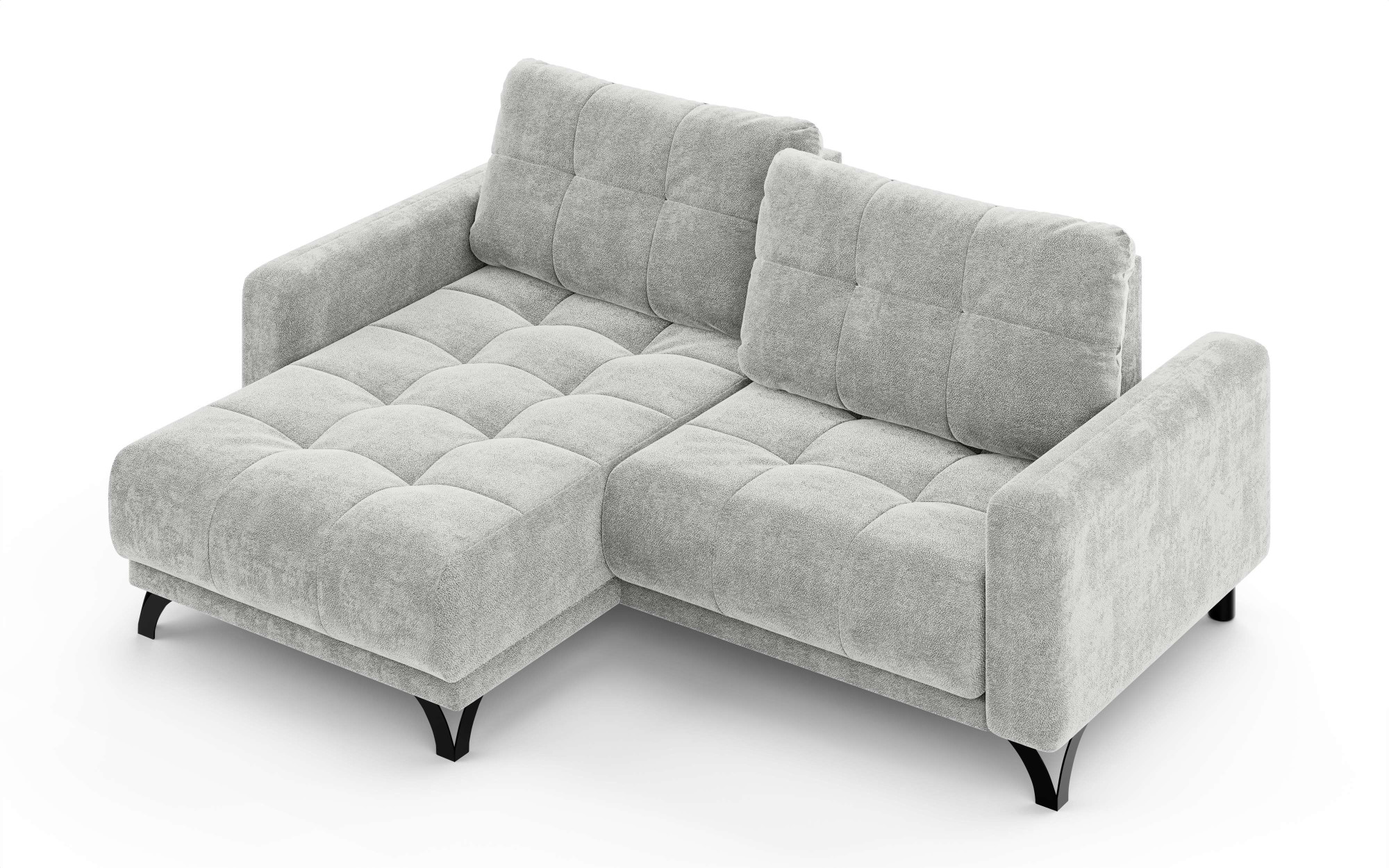 INOSIGN Ecksofa »FAIRVIEW mit verstellbaren Rückenlehne, Maße B/T/H: 234/174/93 cm«, L-Form mit Wellenunterfederung, Recamiere beidseitig montierbar