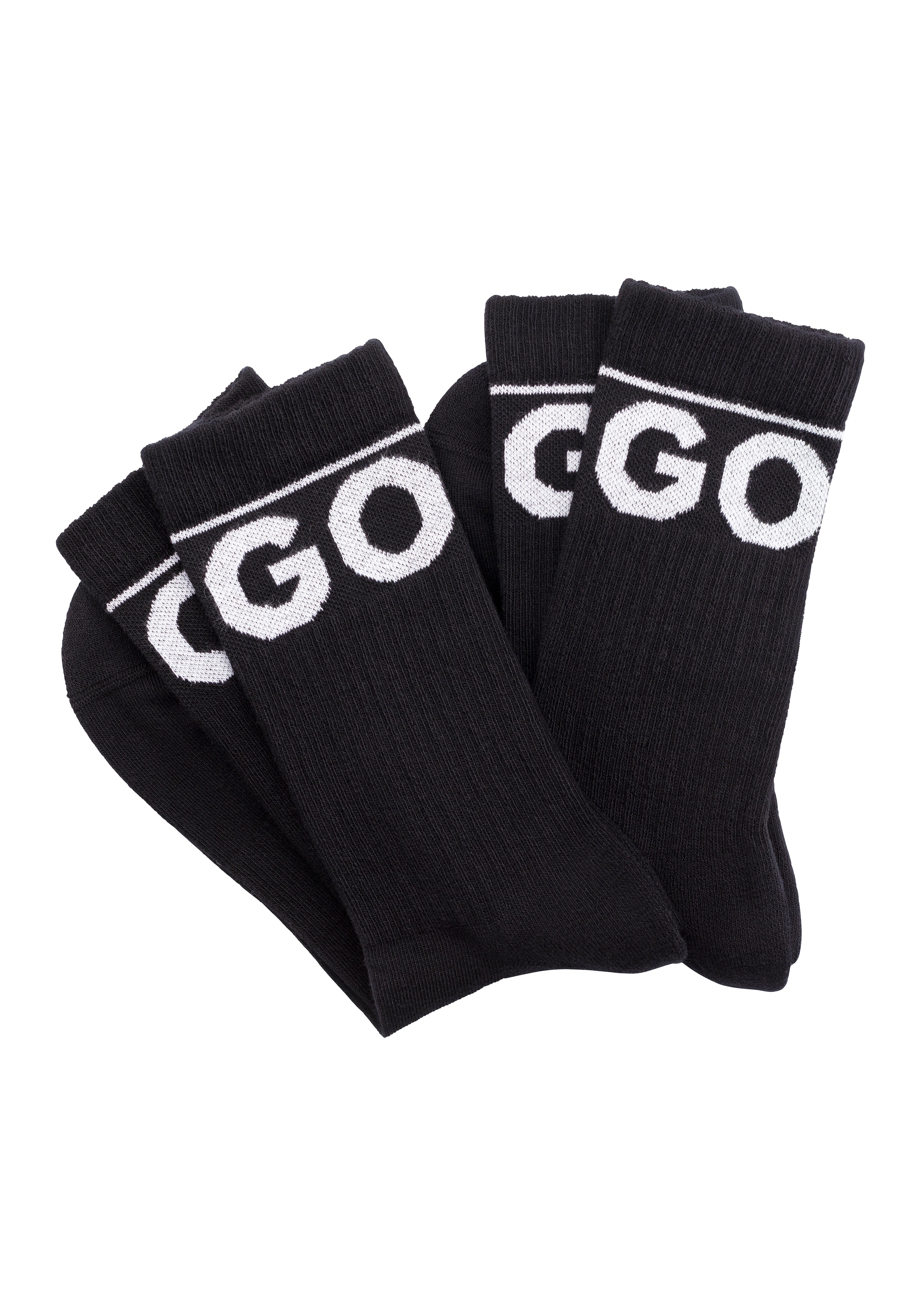 HUGO Underwear Freizeitsocken "2P QS RIB ICONIC CC" Packung, 2er, 2 Stk. tl günstig online kaufen