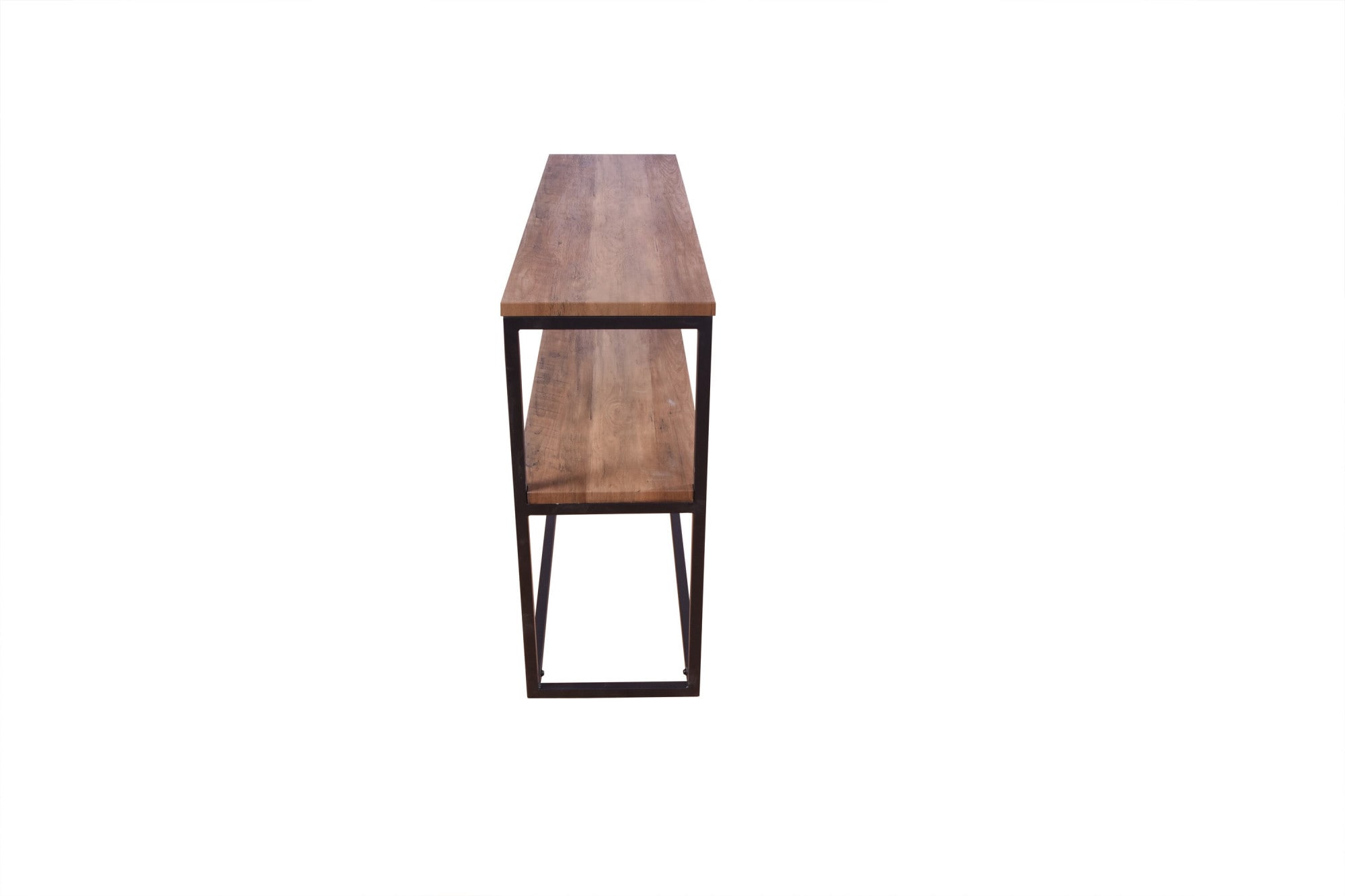 Venture Home Beistelltisch »Rise, schmaler Nachttisch in heller Eschenoptik, 45 × 30 cm« Schlafzimmertisch, MDF, Papierlaminat, Metallrahmen, schlank, urban