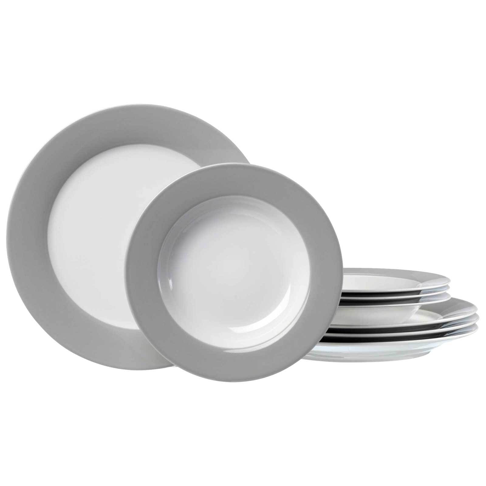 Ritzenhoff & Breker Geschirr-Set »Tafelservice Doppio 8er Set« Spülmaschinengeeignet, Spülmaschinenfest