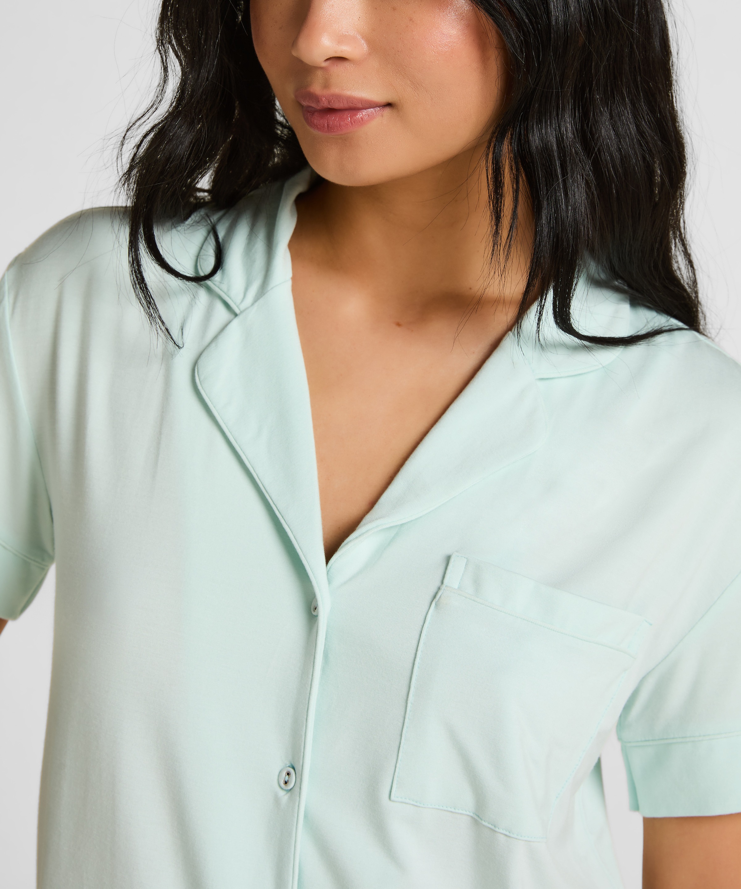 Hunkemöller Pyjama "Kurzärmelige Jersey-Jacke Essential" günstig online kaufen