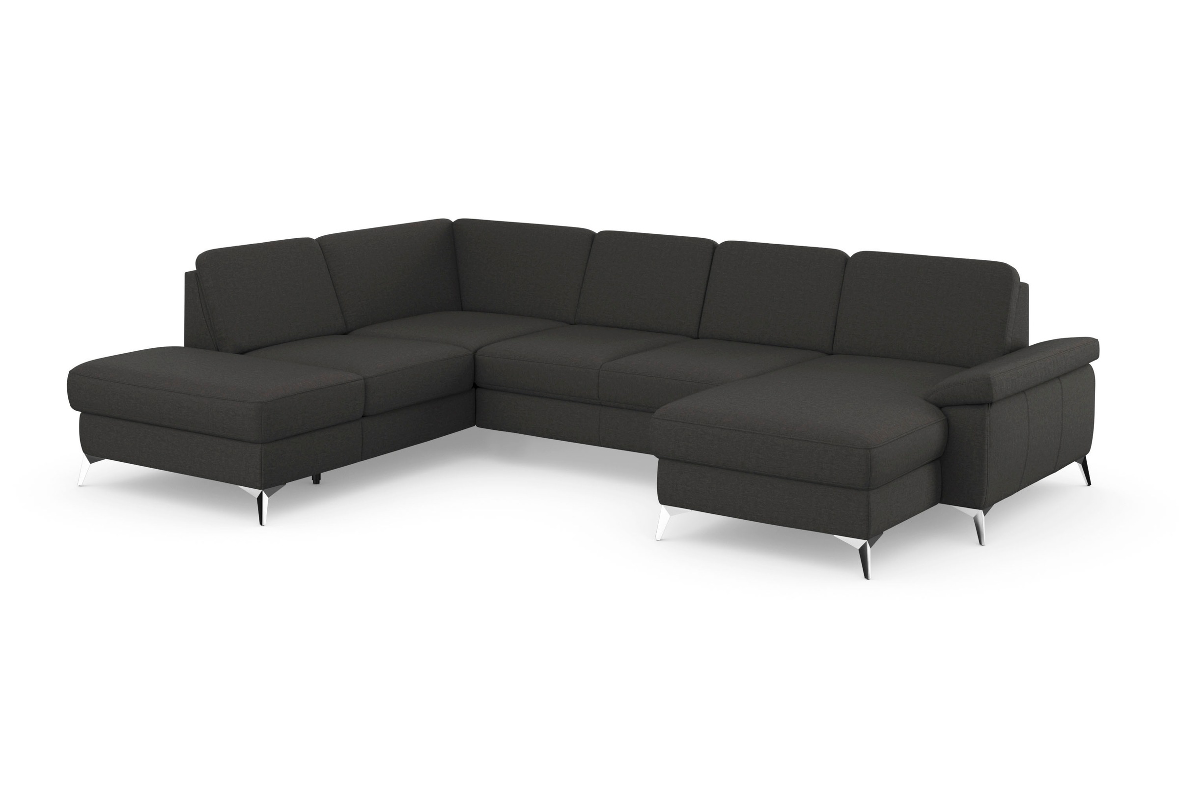 sit&more Wohnlandschaft »Padua U-Form«, inklusive Sitztiefenverstellung, Armteilfunktion und Federkern
