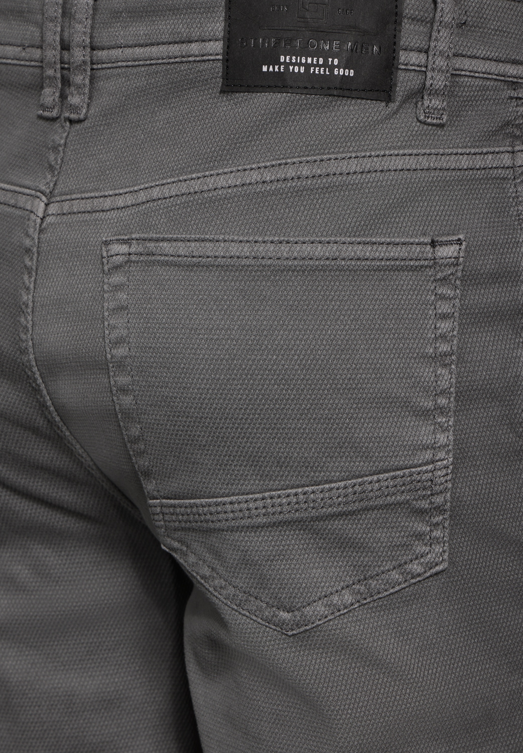 STREET ONE MEN 5-Pocket-Hose, aus Baumwolle mit Stretchanteil