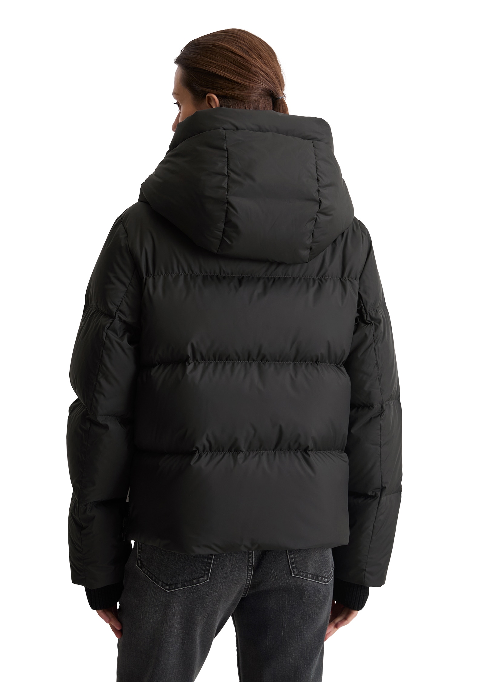 Marc O'Polo Daunenjacke, mit Kapuze, große Kapuze, Regular fit, wasserabweisend
