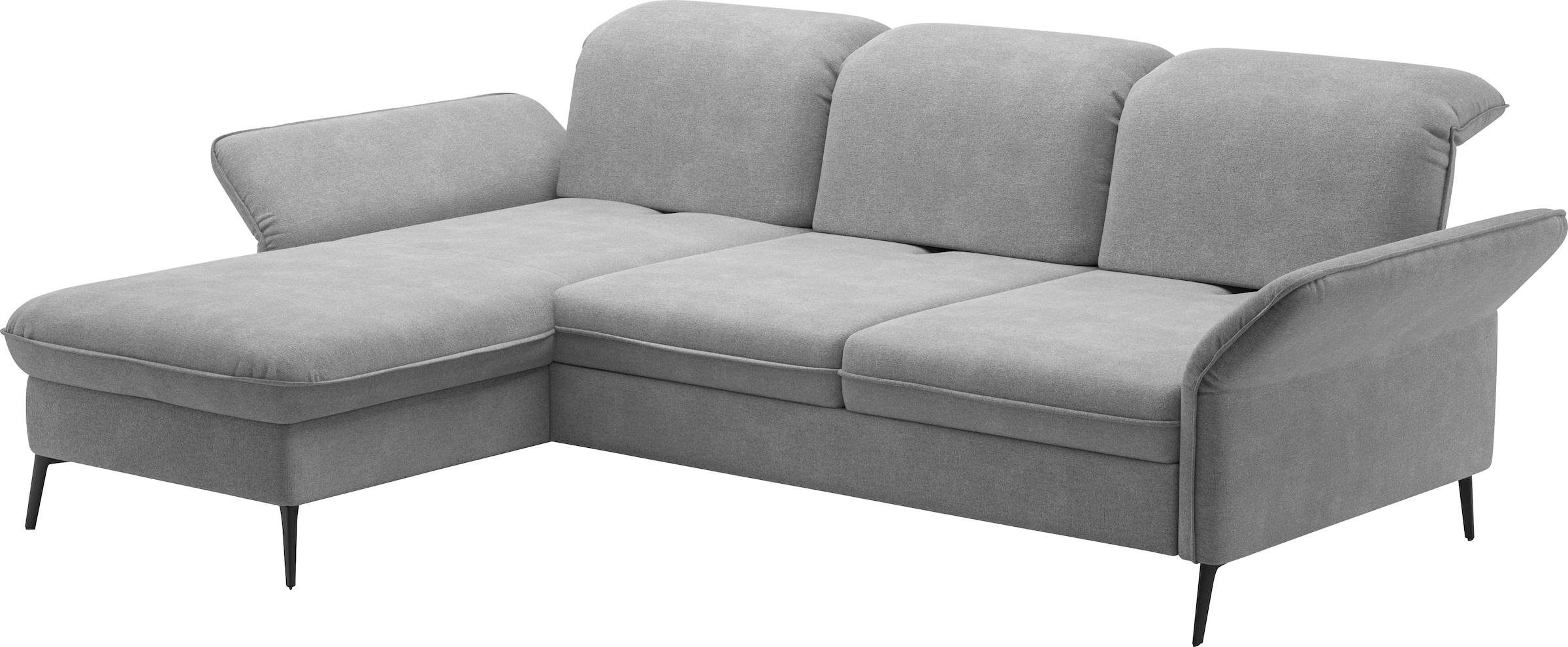 sit&more Ecksofa »Emely«, mit Sitztiefenverstellung optional mit Bettfunktion und Bettkasten