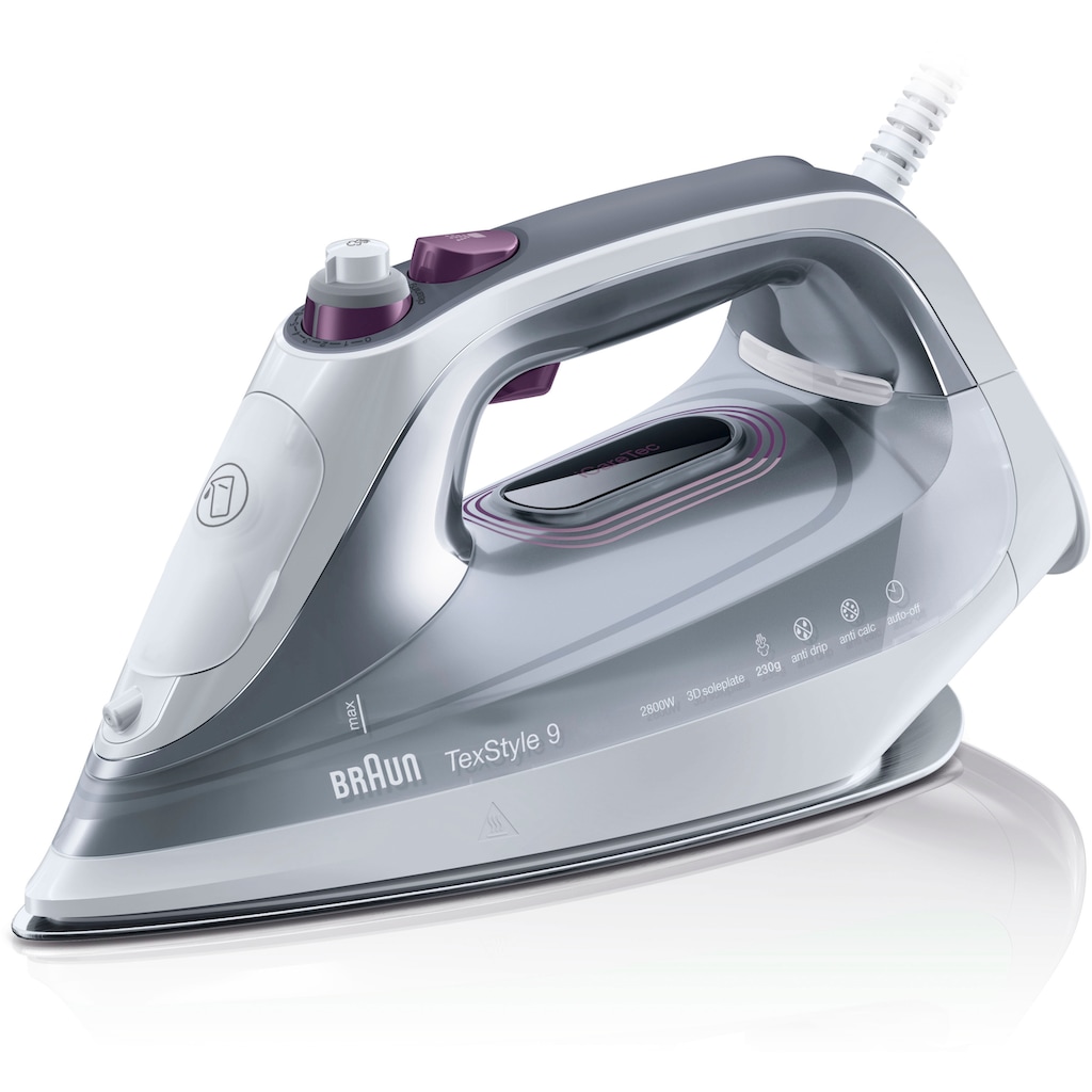 Braun Dampfbügeleisen »TexStyle 9 SI 9187 EWH«, 2800 W