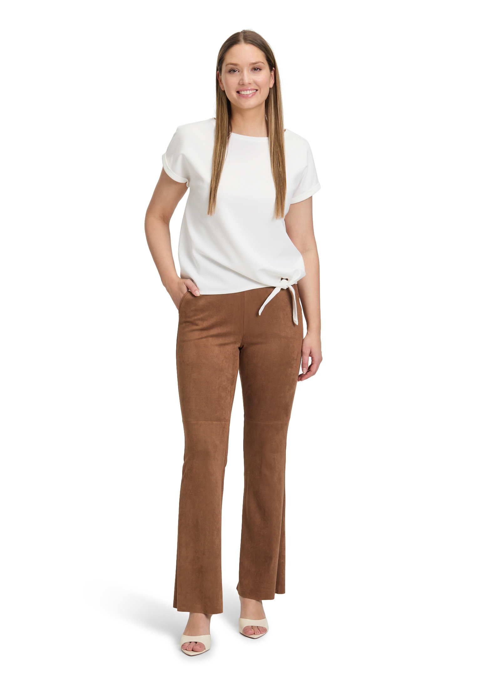 Betty Barclay Kurzarmshirt »Betty Barclay Halbarm-Shirt mit Schleifenknoten«, (1 tlg.)