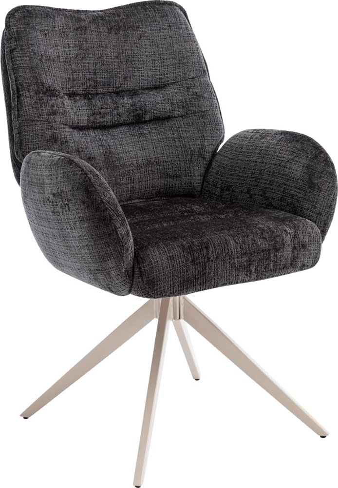 Esszimmerstuhl HOME AFFAIRE "Ronda", anthrazit, hummus, anthrazit, B:64cm H:94cm T:69cm, Stühle, Esszimmerstuhl