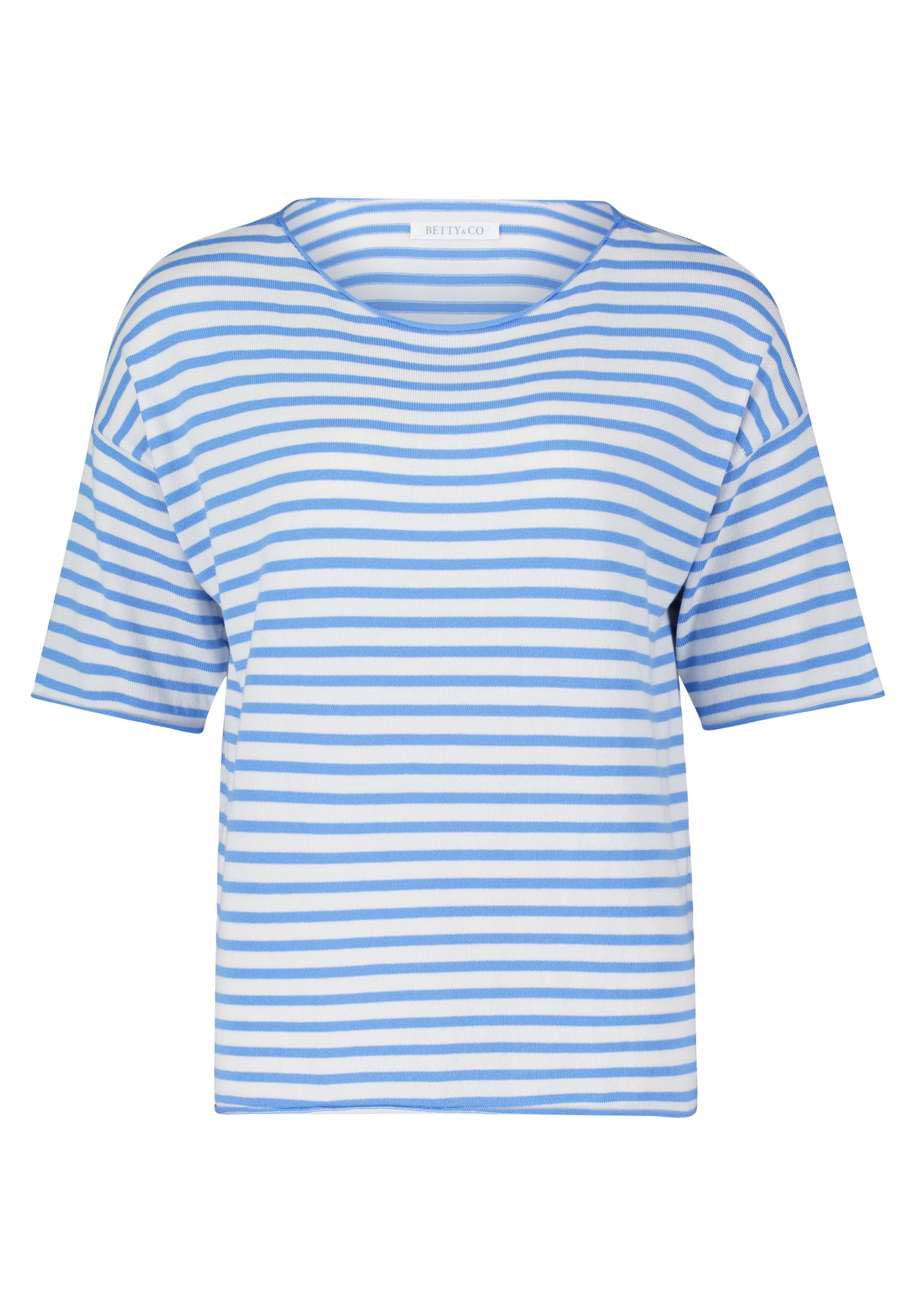Betty&Co Kurzarmshirt "Betty & Co Strickpullover mit U-Boot-Ausschnitt", (1 günstig online kaufen