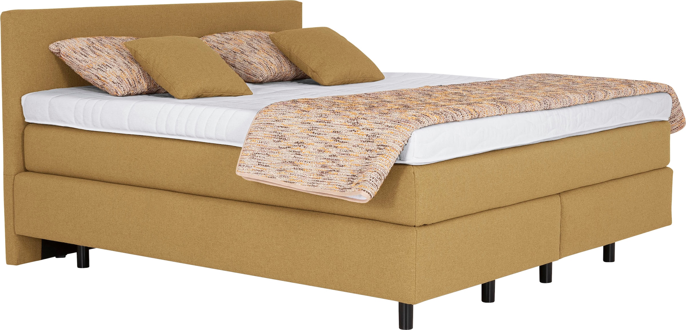 Die PlanBar Boxspringbett »OC-ON23163« inkl. Matratzen, Topper u. Bonellfederkern Unterbau, 160/180x200cm