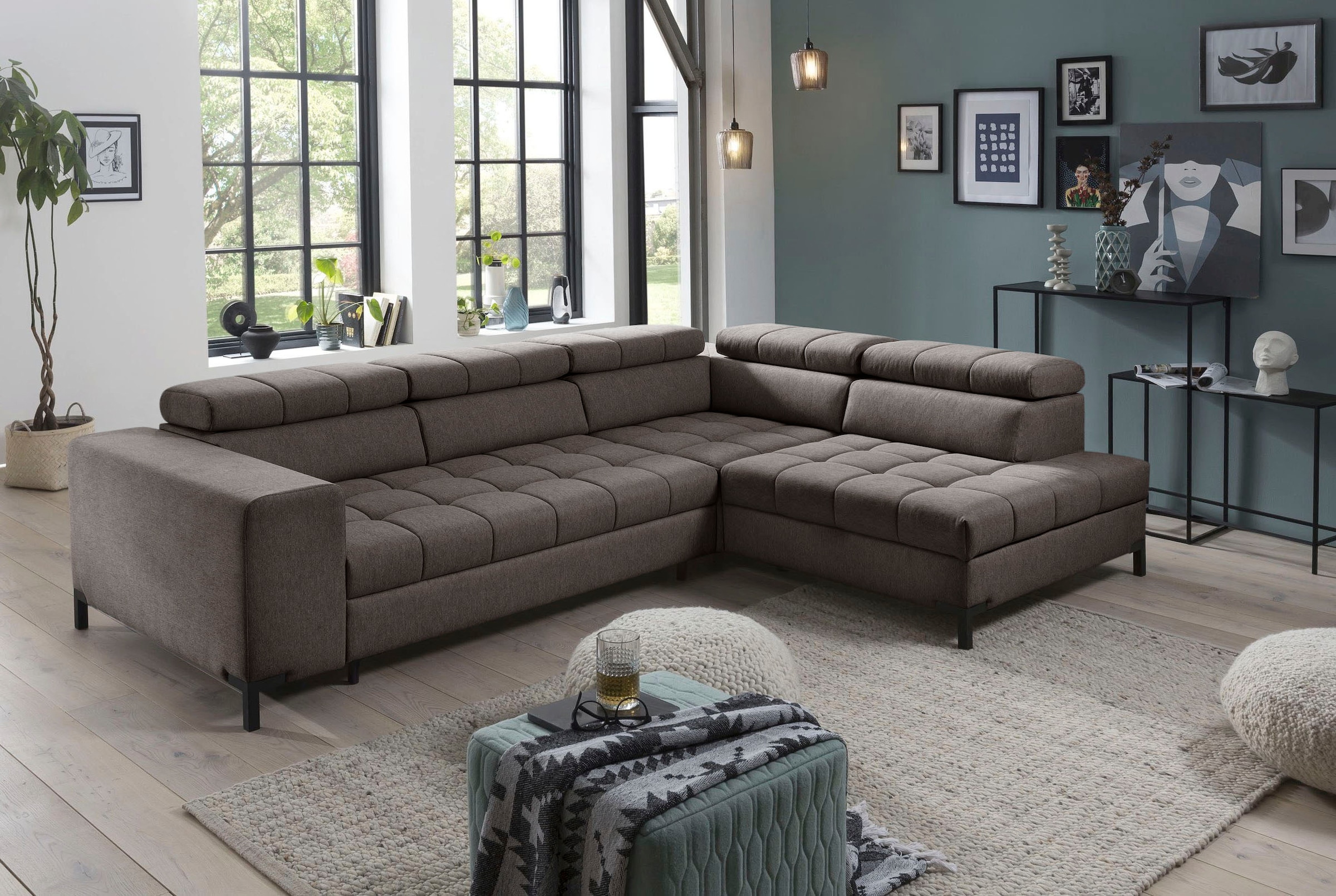 exxpo - sofa fashion Ecksofa "Bocco, hochwertige Verarbeitung, toller Sitzk günstig online kaufen