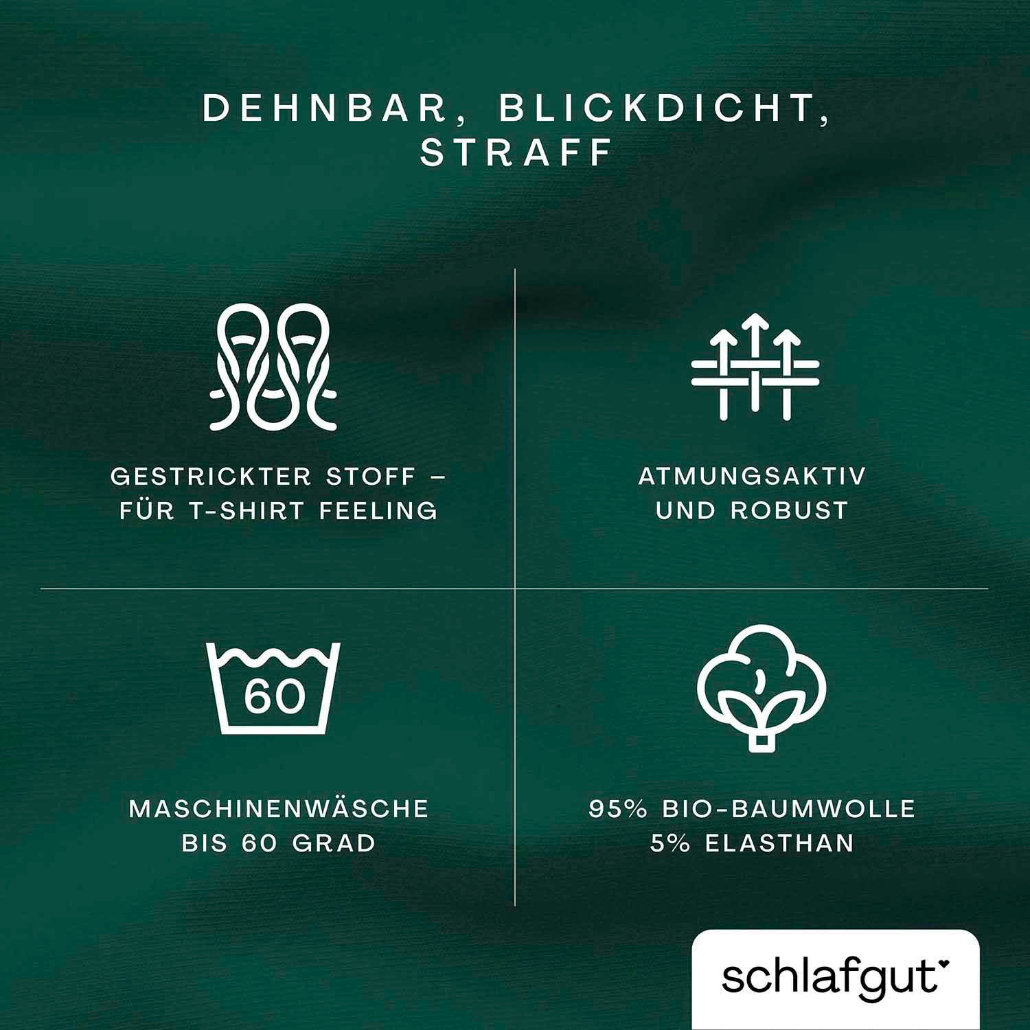 Thumbnail - Schlafgut Spannbettlaken "PURE BOXSPRING in Gr. 90x200, 140x200 oder 180x200, für Boxspringbett" aus Bio-Baumwolle, für ...