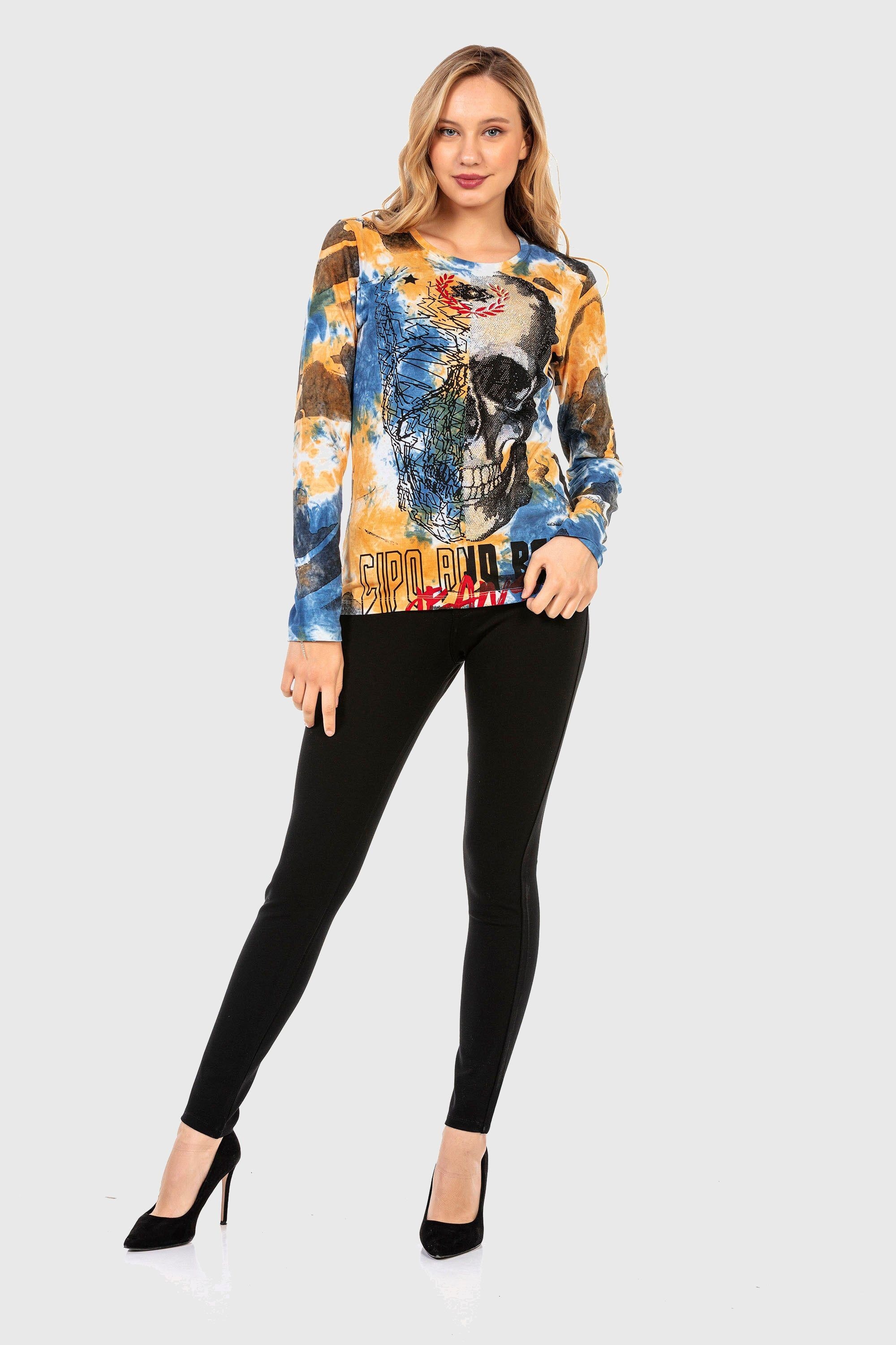 Cipo & Baxx Sweatshirt »SWEATSHIRT«, (1 tlg.), komfortablen Stil