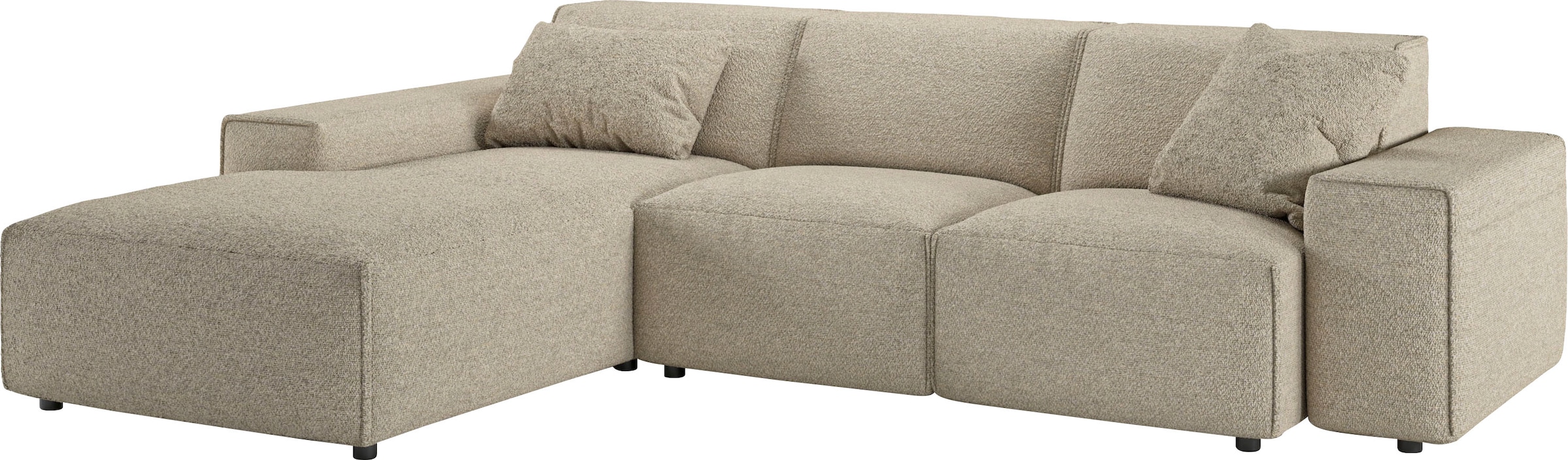 andas Ecksofa »Glimminge L-Form auch in Breitcord, Feincord + Easy care-Bezug,«, Breite 264, Zierkissen