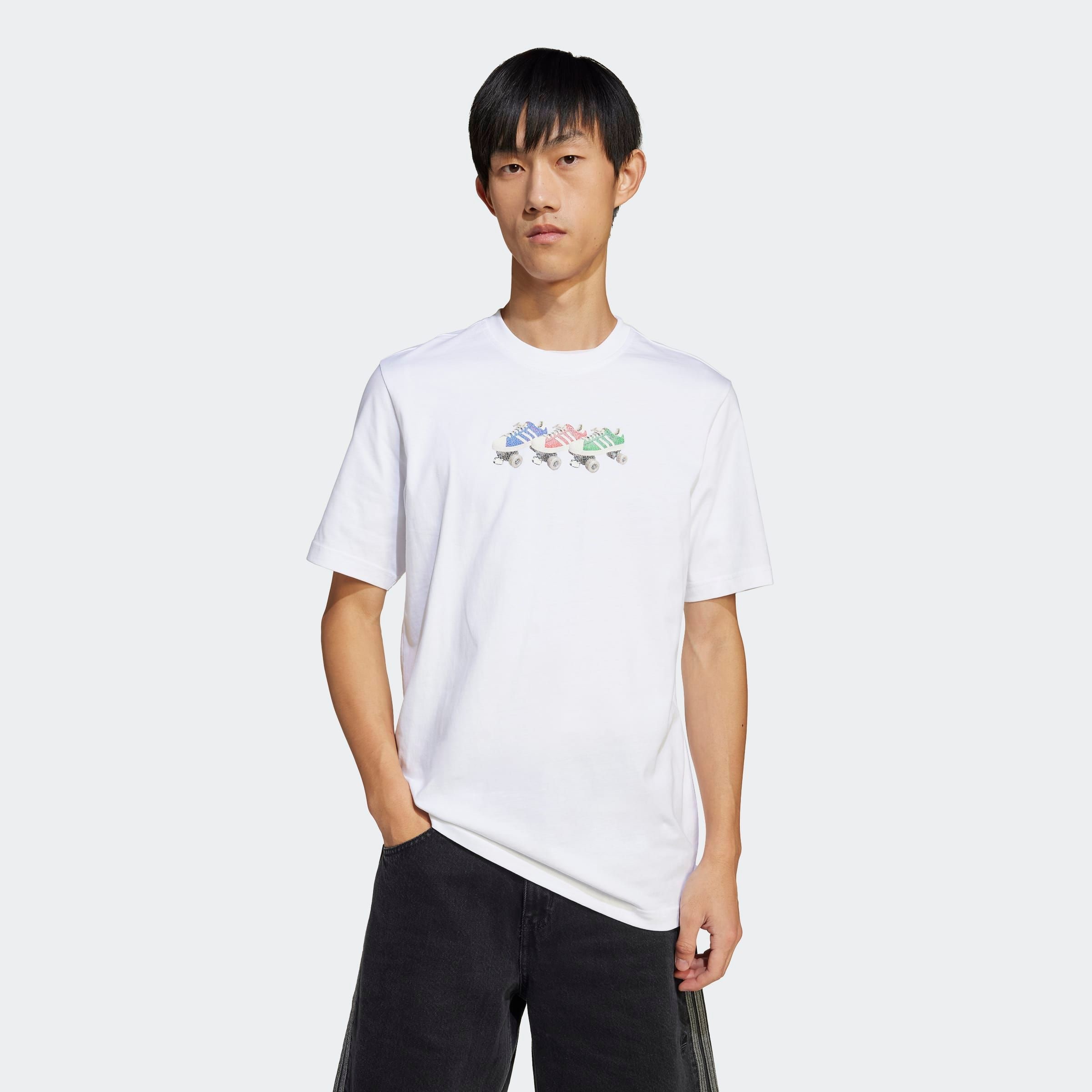 adidas Originals T-Shirt "Q12 TS ROLLER" sportlicher Stil, mit Grafikmotiv, günstig online kaufen