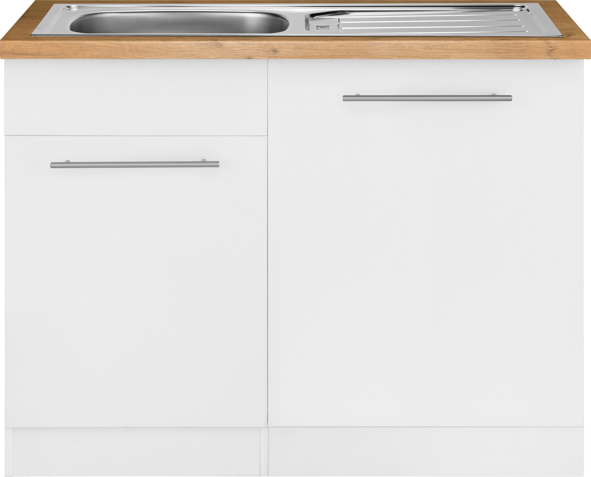 wiho Küchen Spülenschrank »Unna«, 110 cm breit, inkl. Tür/Sockel/Griff für  Geschirrspüler kaufen | BAUR