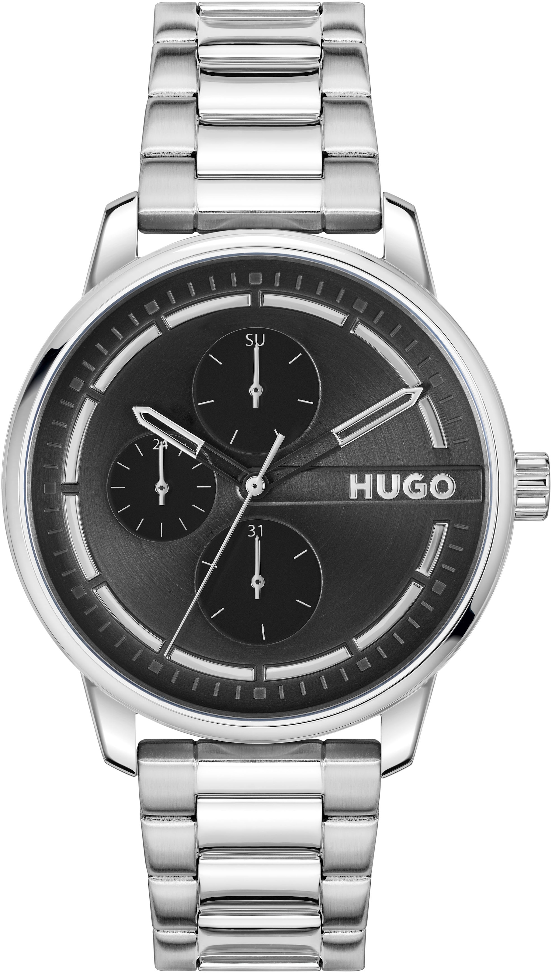 HUGO Multifunktionsuhr »#STAMP MULTI« Armba...