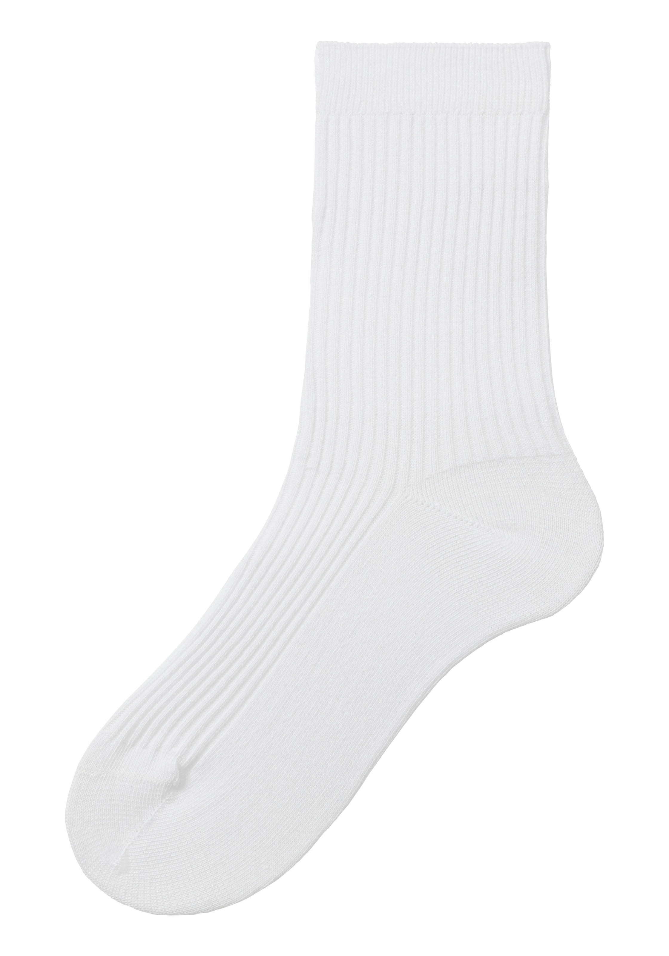 Lavana Basicsocken, (Packung, 5 Paar), mit feiner Rippe