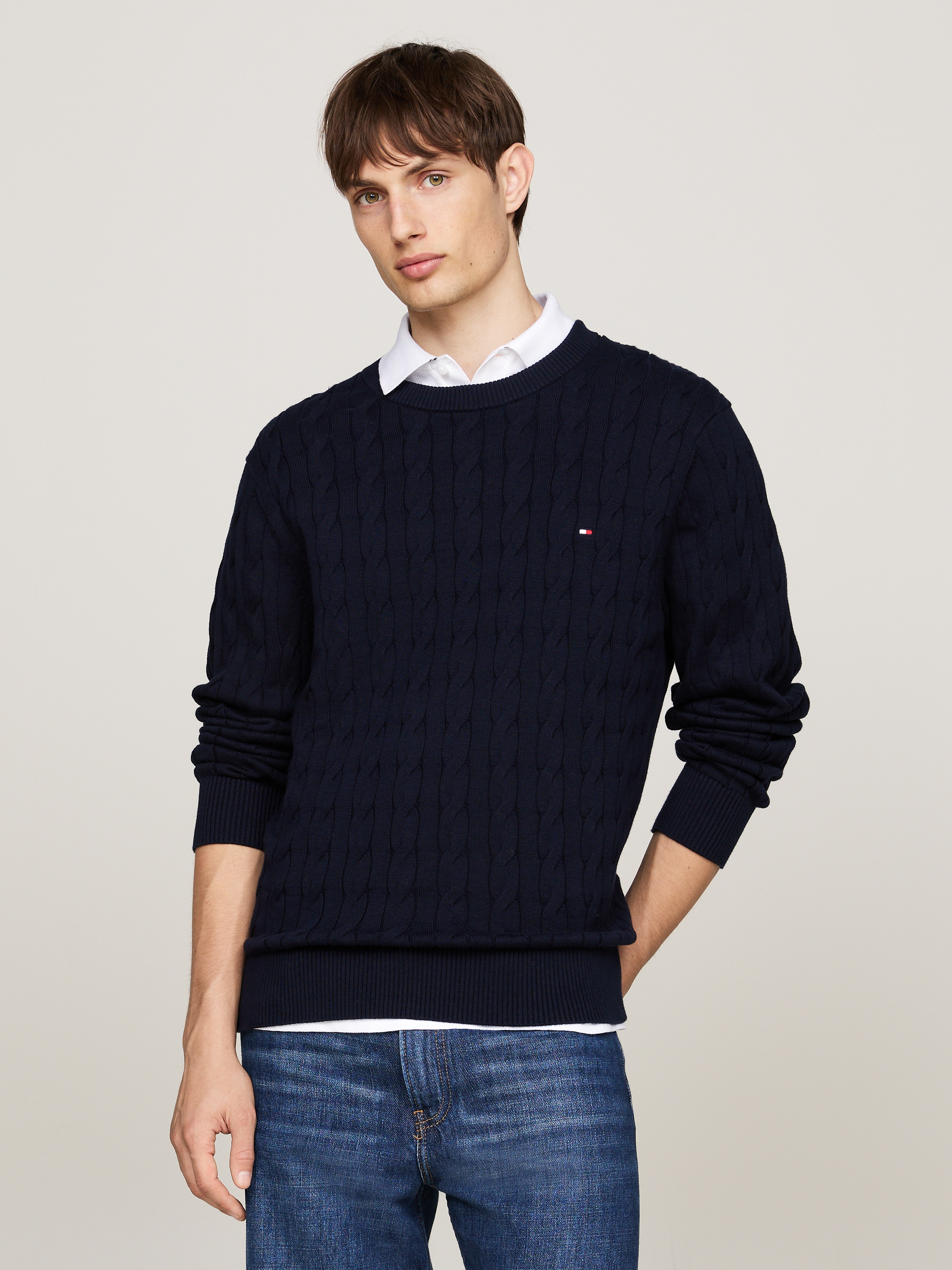 Strickpullover »CLASSIC CABLE CREW NECK«