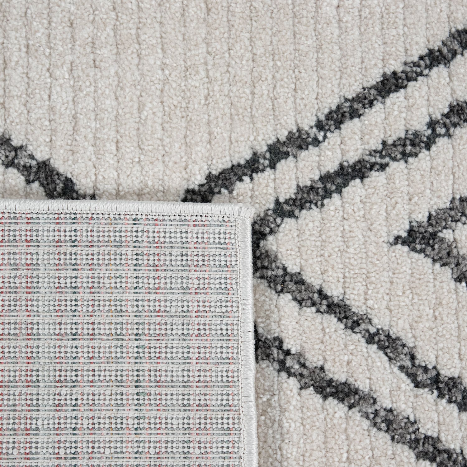 Paco Home Läufer »Battal 826«, rechteckig, 8 mm Höhe, Teppich-Läufer, Kurzflor, Scandi Design, Rauten Muster