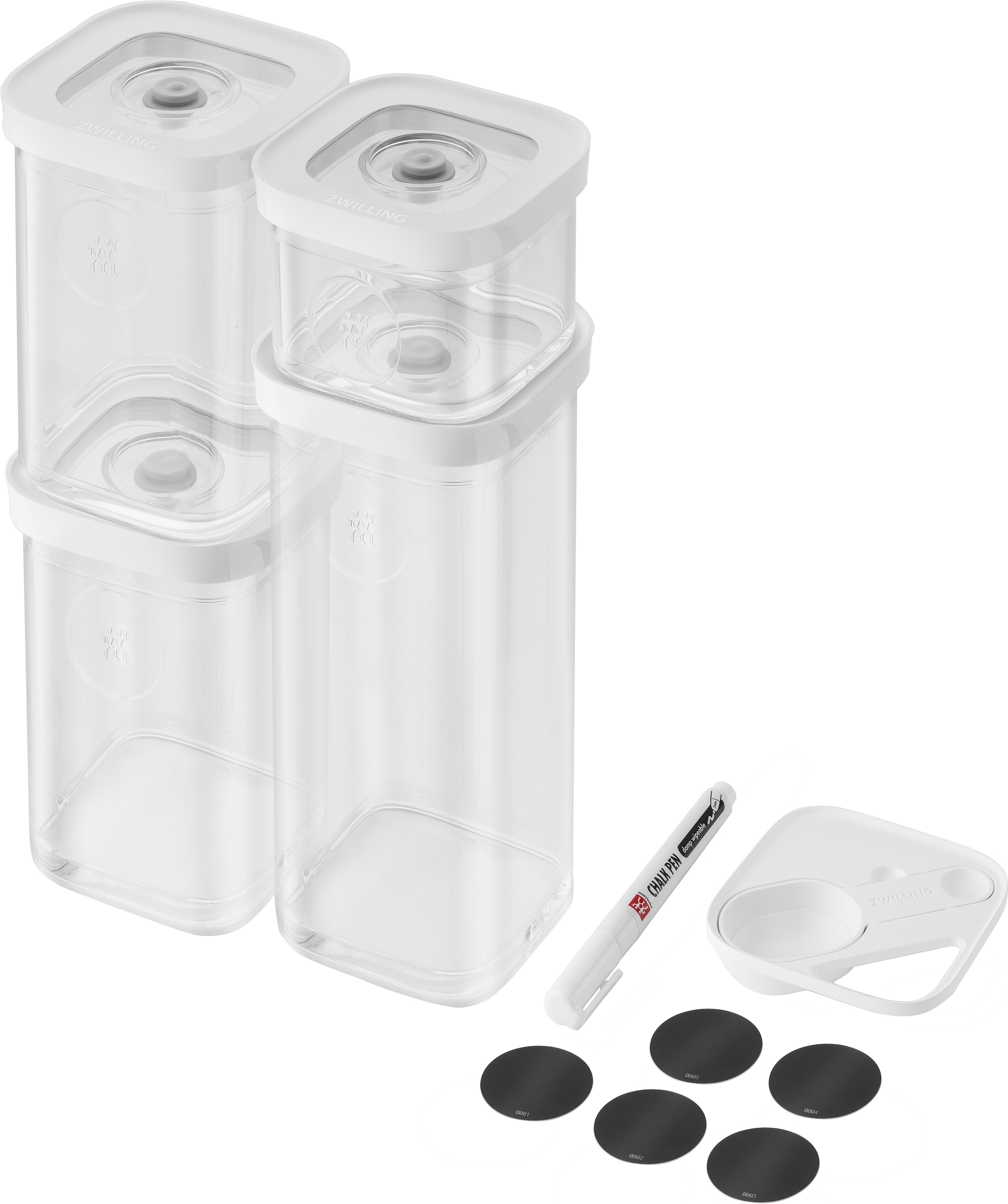 Zwilling Vakuumbehälter "CUBE" Set, 6 Stk. tlg. modulare, stapelbare Aufbew günstig online kaufen