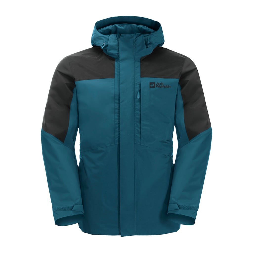 Jack Wolfskin 3-in-1-Funktionsjacke »ROMBERG 3IN1 JKT M«, (2 teilig), mit Kapuze