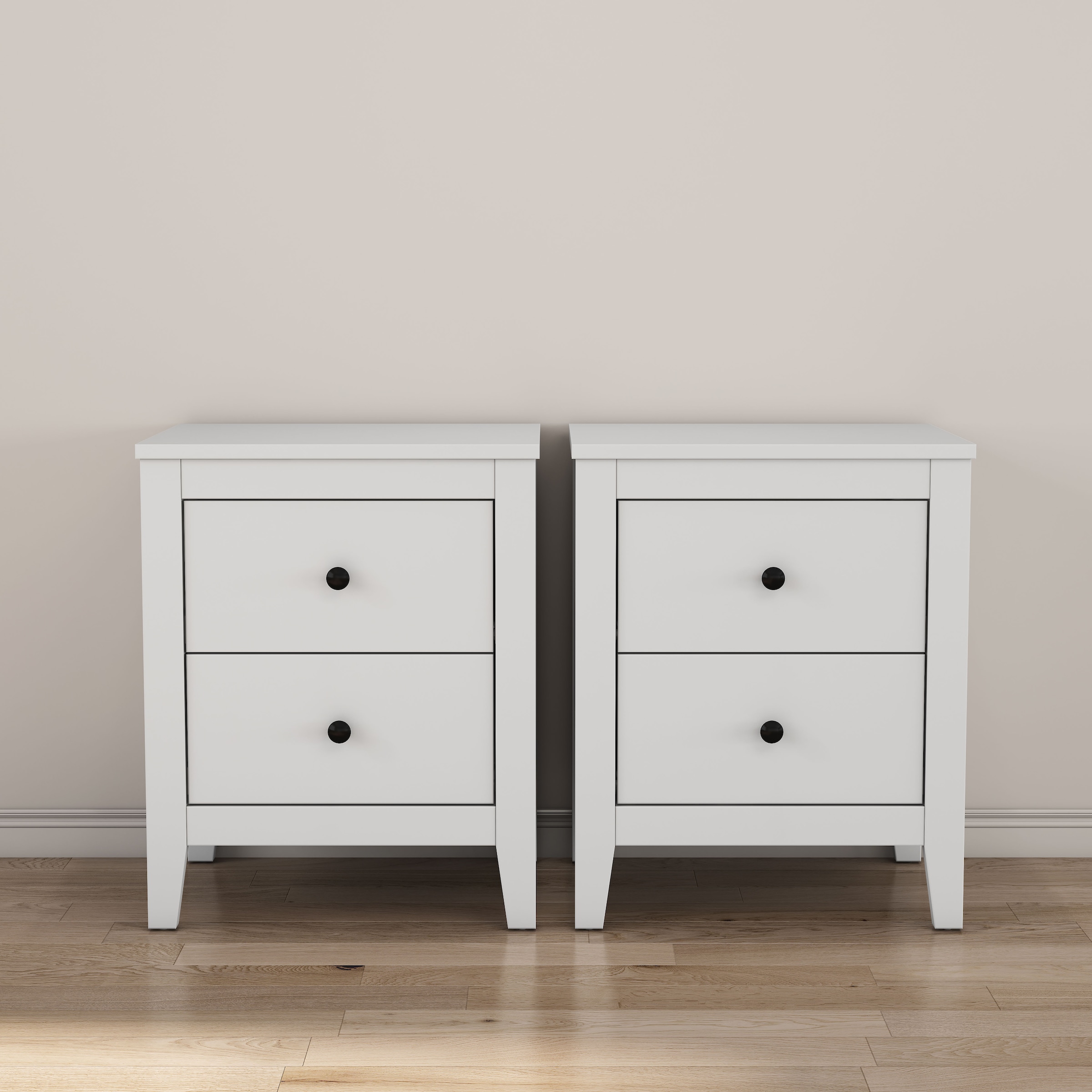 OTTO home Nachtkommode "Borkum Nachttisch Set im Landhaus Design weiß Bests günstig online kaufen