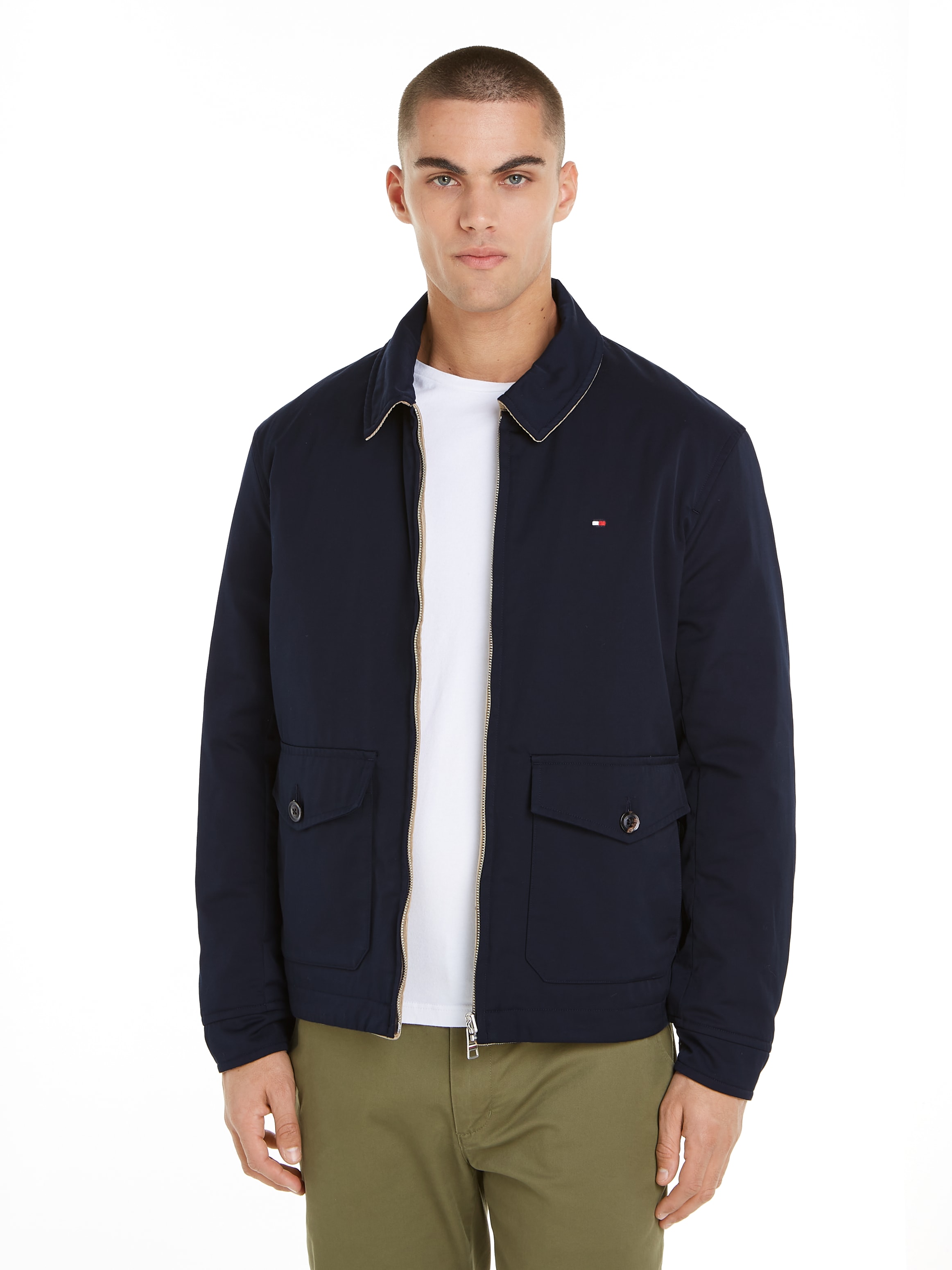 TOMMY HILFIGER Wendejacke »REVERSIBLE IVY JACKET«, von beiden Seiten tragbar