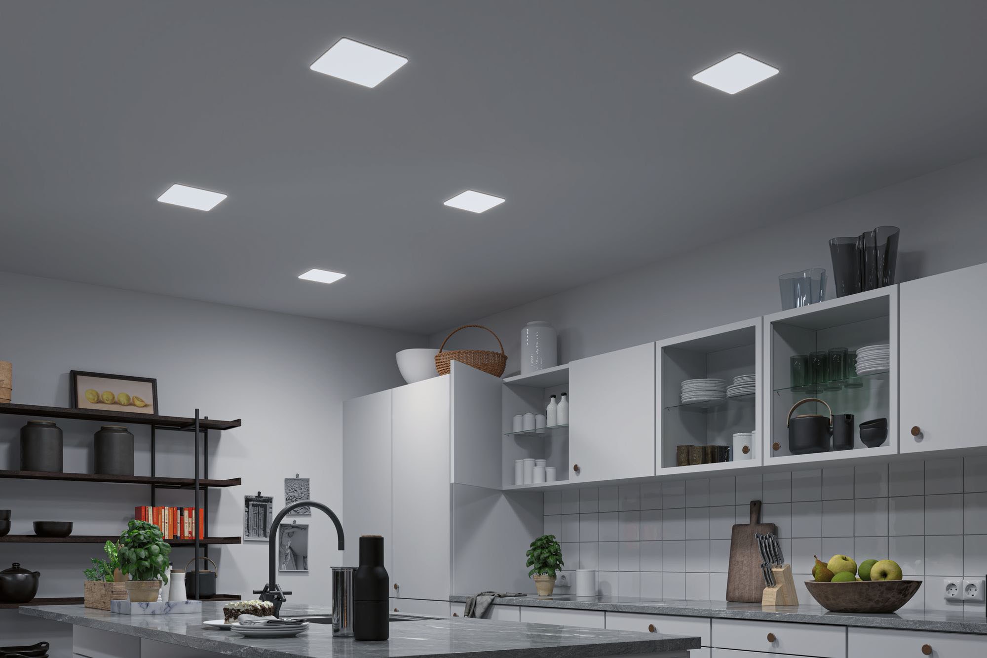 Paulmann LED Einbauleuchte »Veluna« LED-Modul 1 Stk. warmweiß - kaltweiß LED-Modul, Deckenmontage, inkl. Leuchtmittel