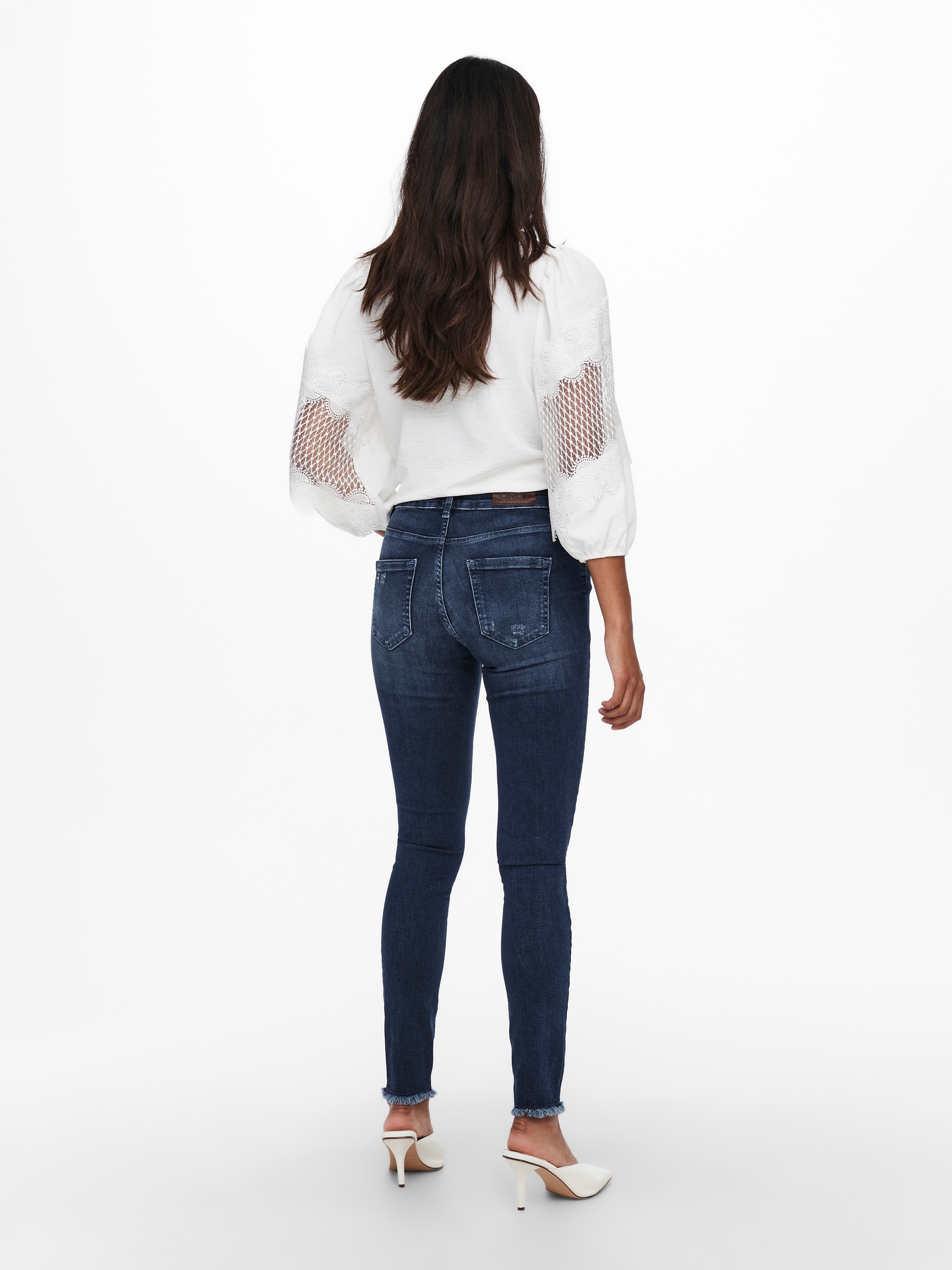 ONLY Skinny-fit-Jeans »ONLBLUSH LIFE MID SK ANK RAW«