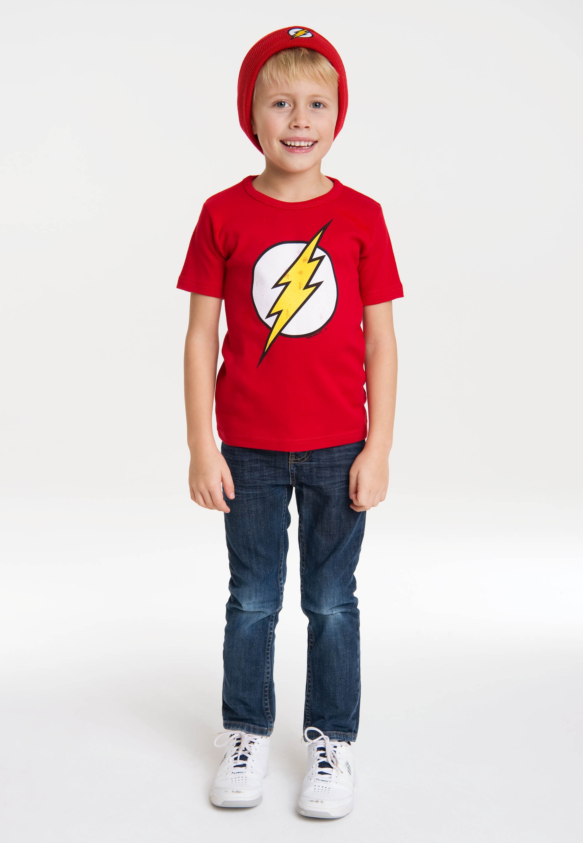 LOGOSHIRT T-Shirt »DC - Flash Logo«, mit coolem The Flash-Logo online  kaufen | BAUR